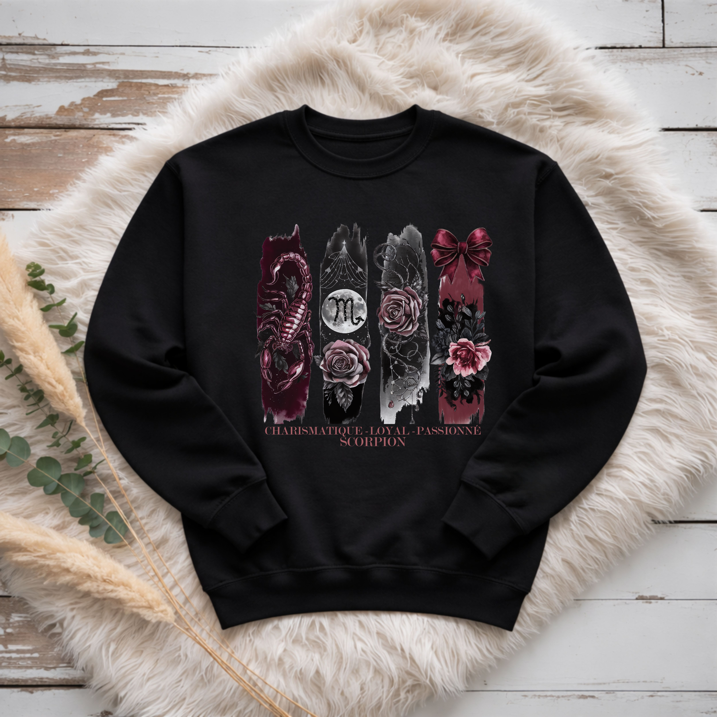 Crewneck Astrologie - Scorpion Atelier Rose Bonbon