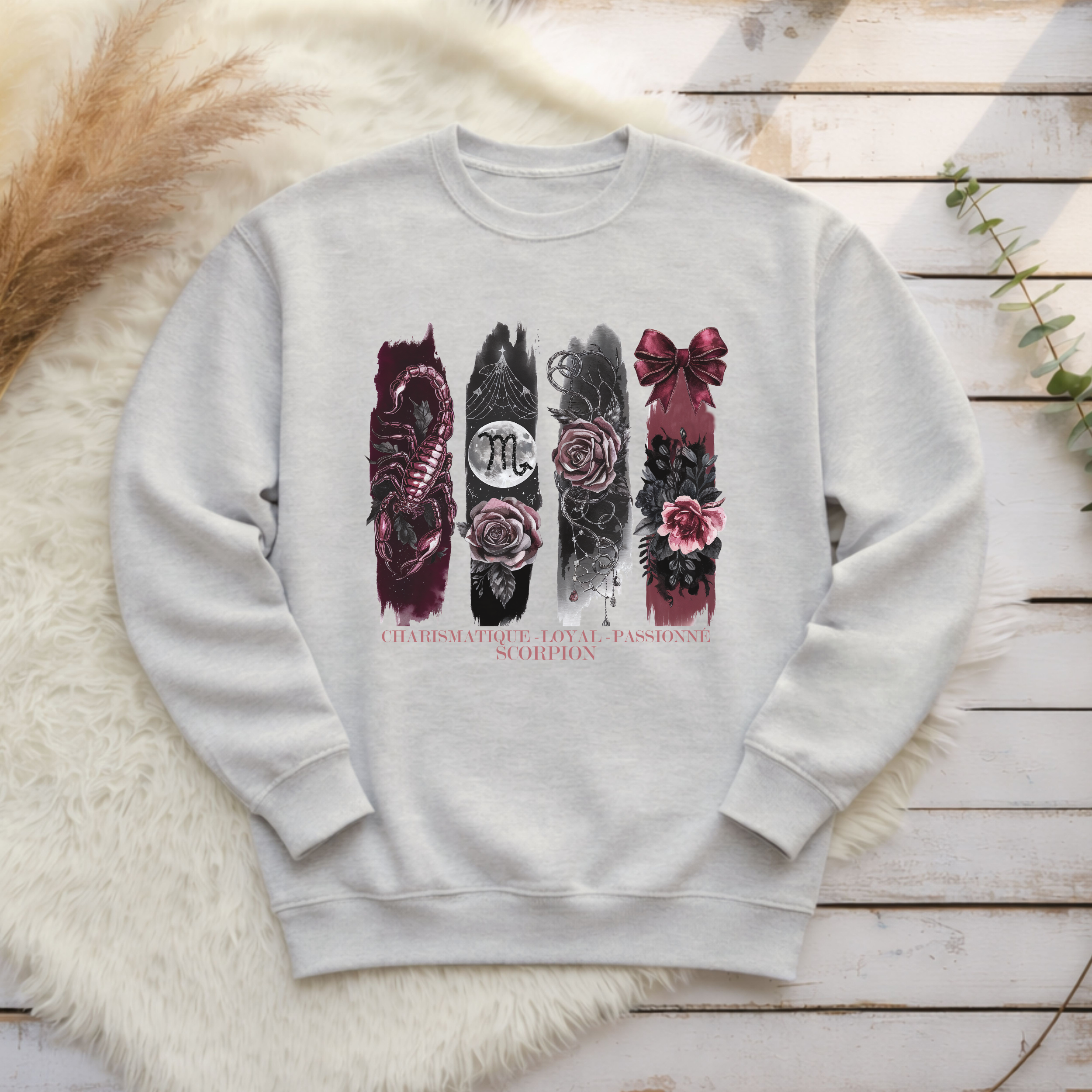 Crewneck Astrologie - Scorpion Atelier Rose Bonbon
