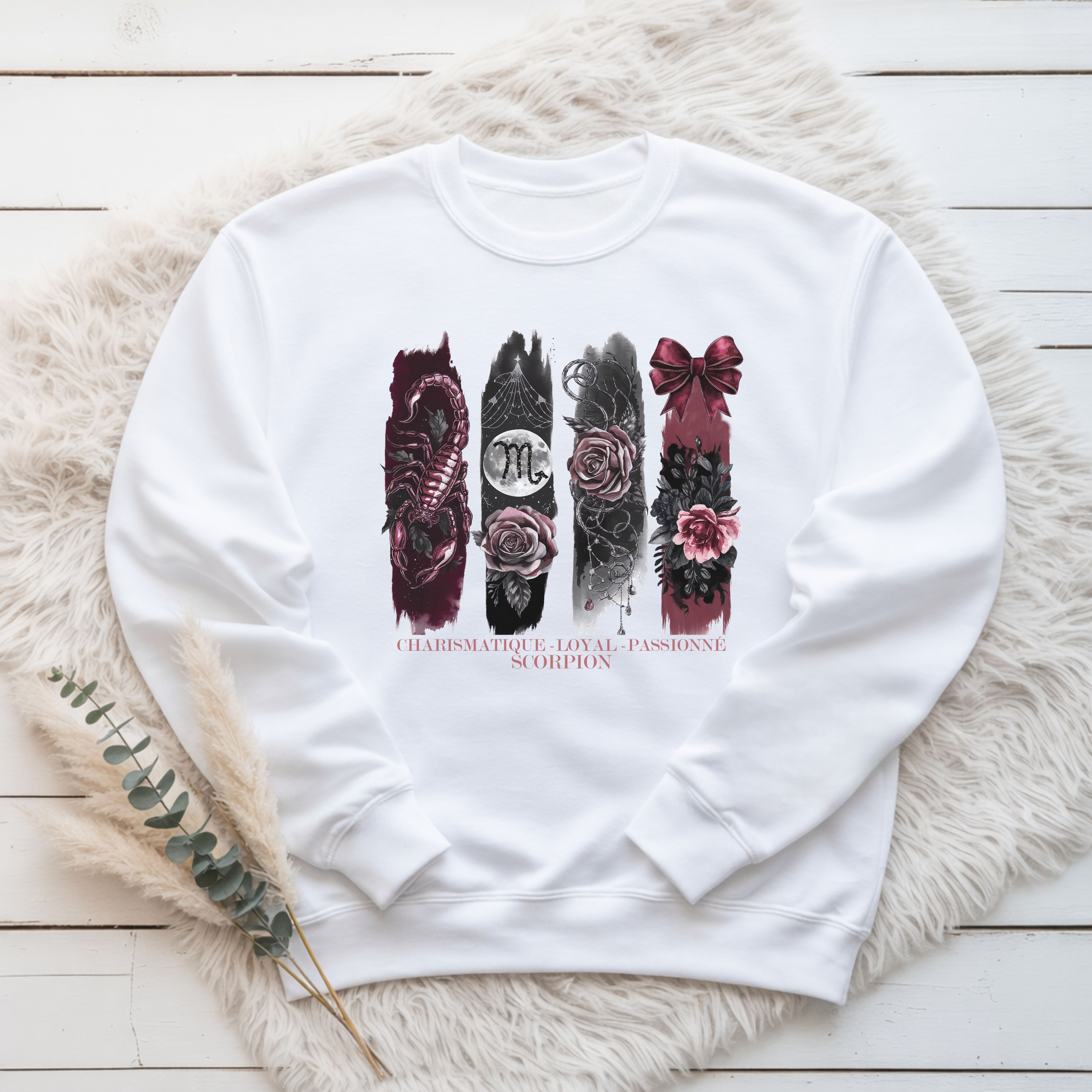Crewneck Astrologie - Scorpion Atelier Rose Bonbon