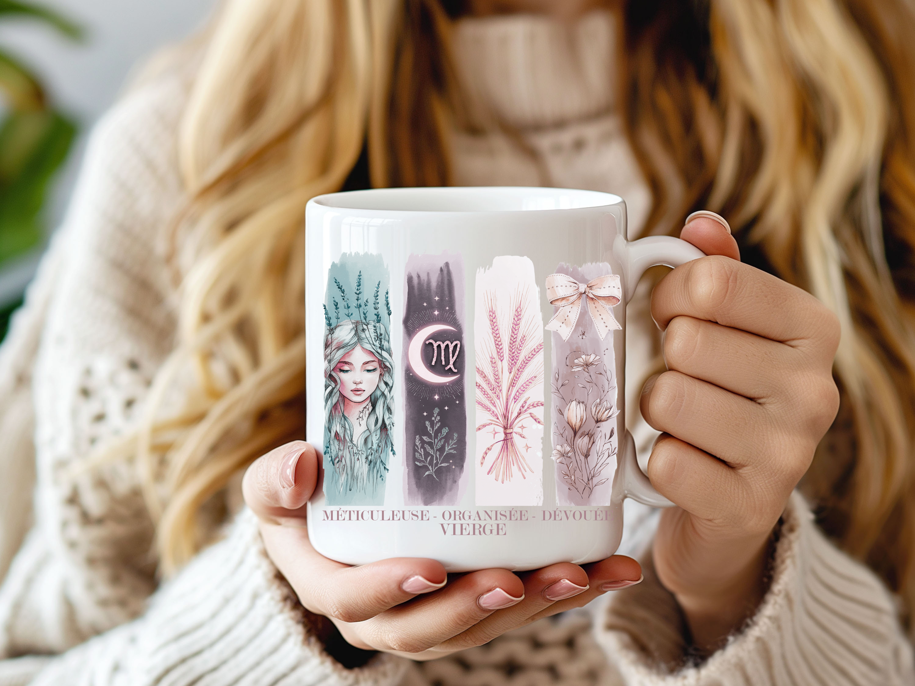 Tasse Astrologie - Vierge Atelier Rose Bonbon