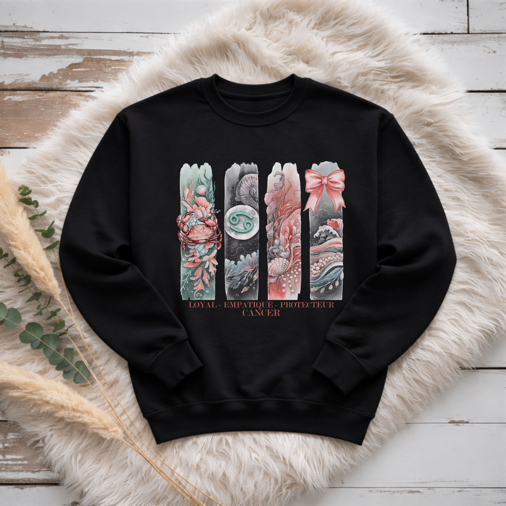 Crewneck Astrologie - Cancer Atelier Rose Bonbon