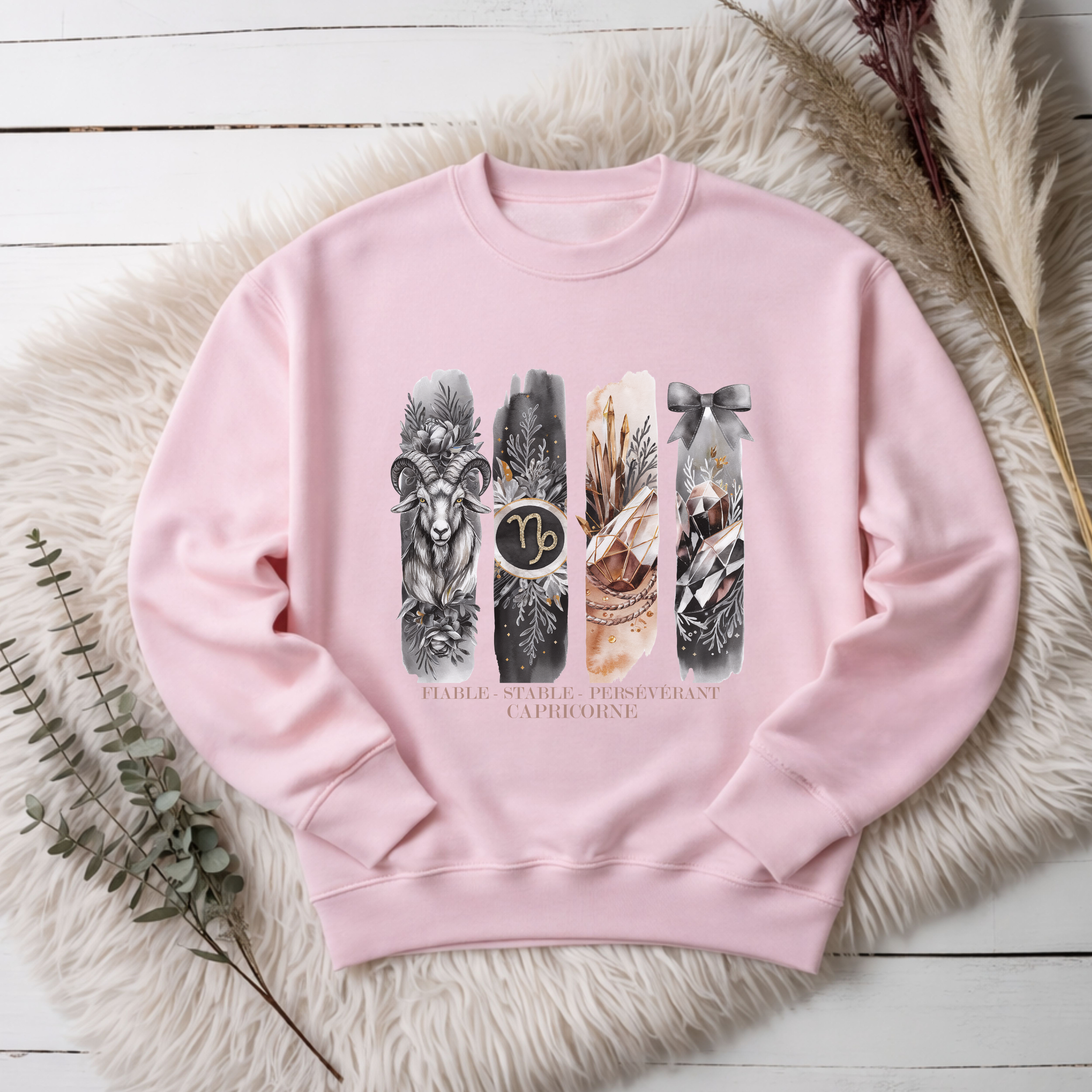 Crewneck Astrologie - Capricorne Atelier Rose Bonbon