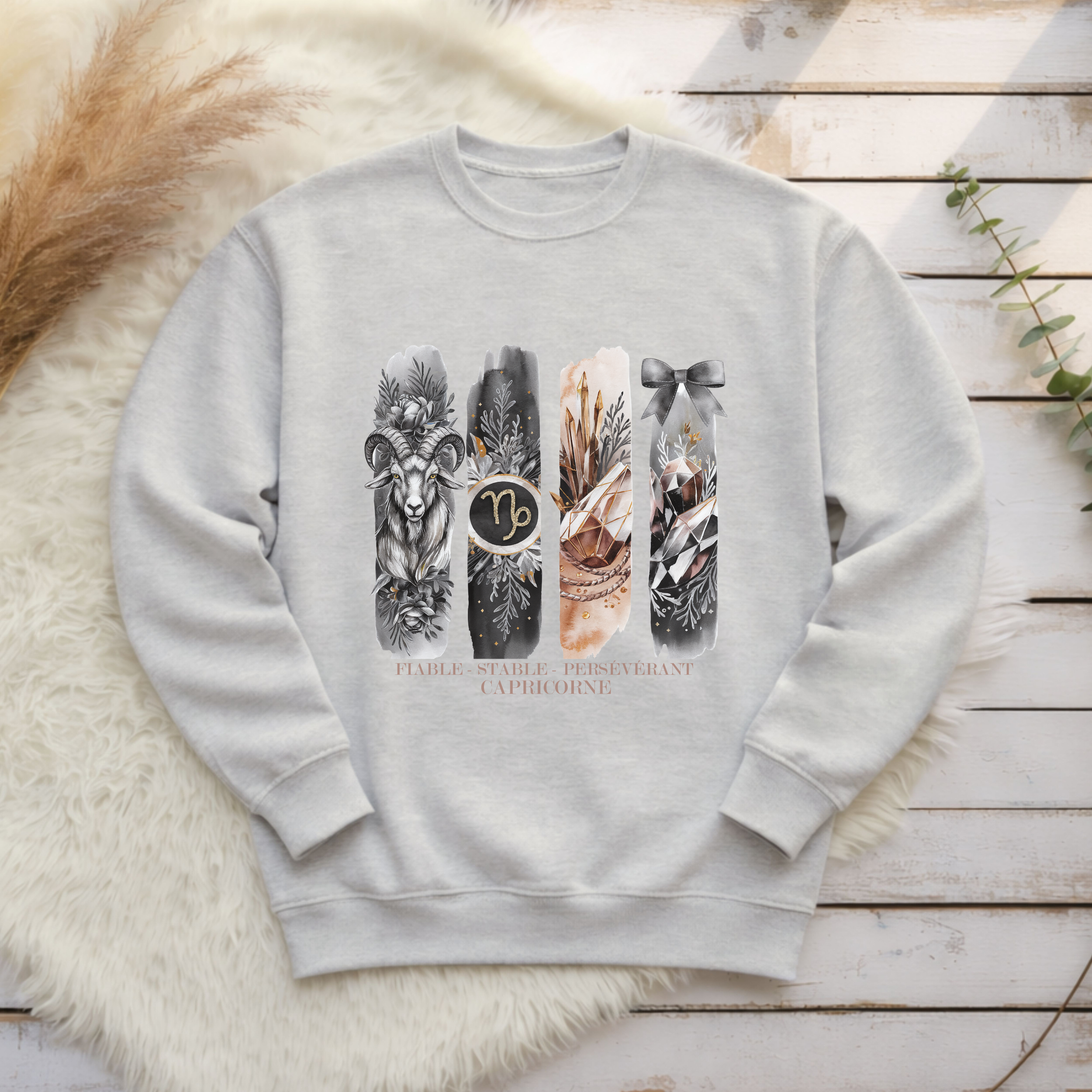 Crewneck Astrologie - Capricorne Atelier Rose Bonbon