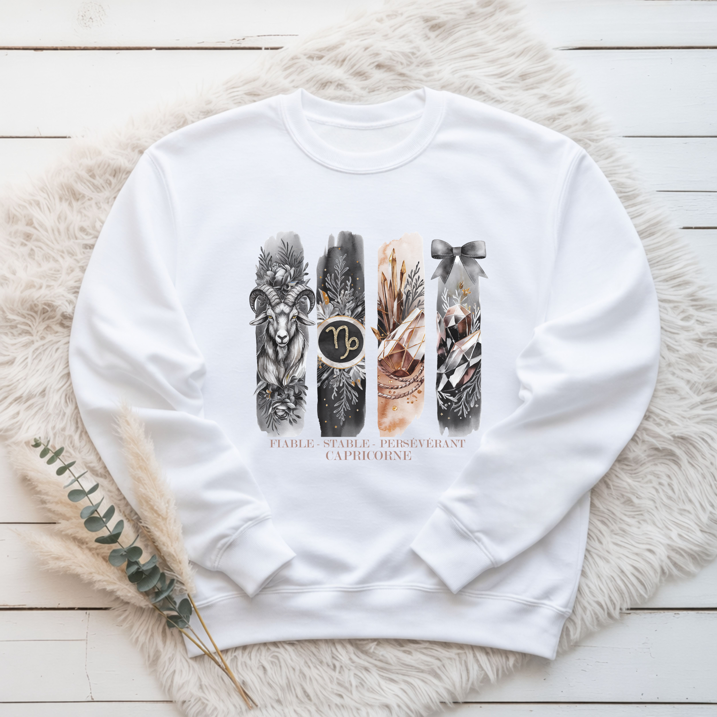 Crewneck Astrologie - Capricorne Atelier Rose Bonbon
