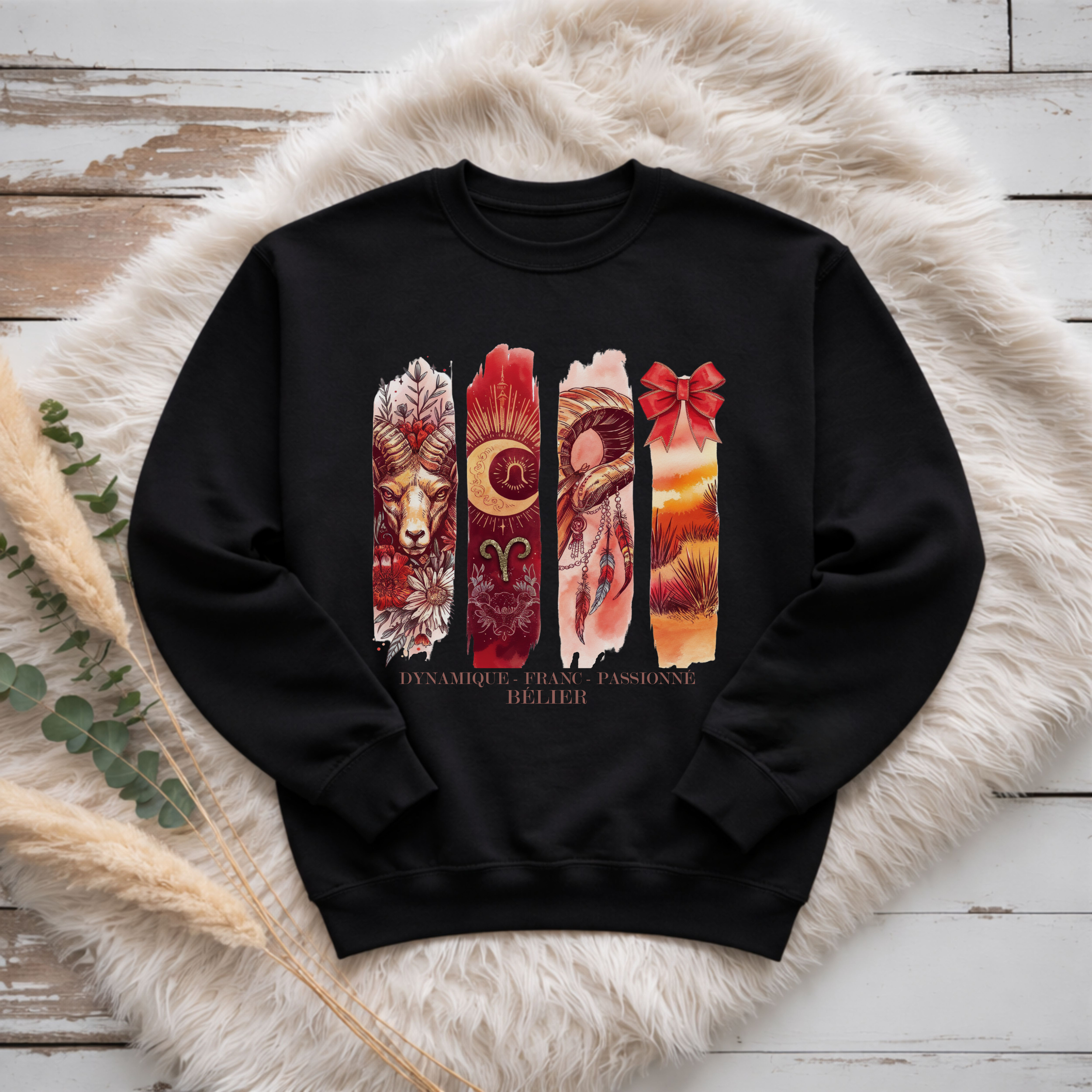 Crewneck Astrologie - Bélier Atelier Rose Bonbon