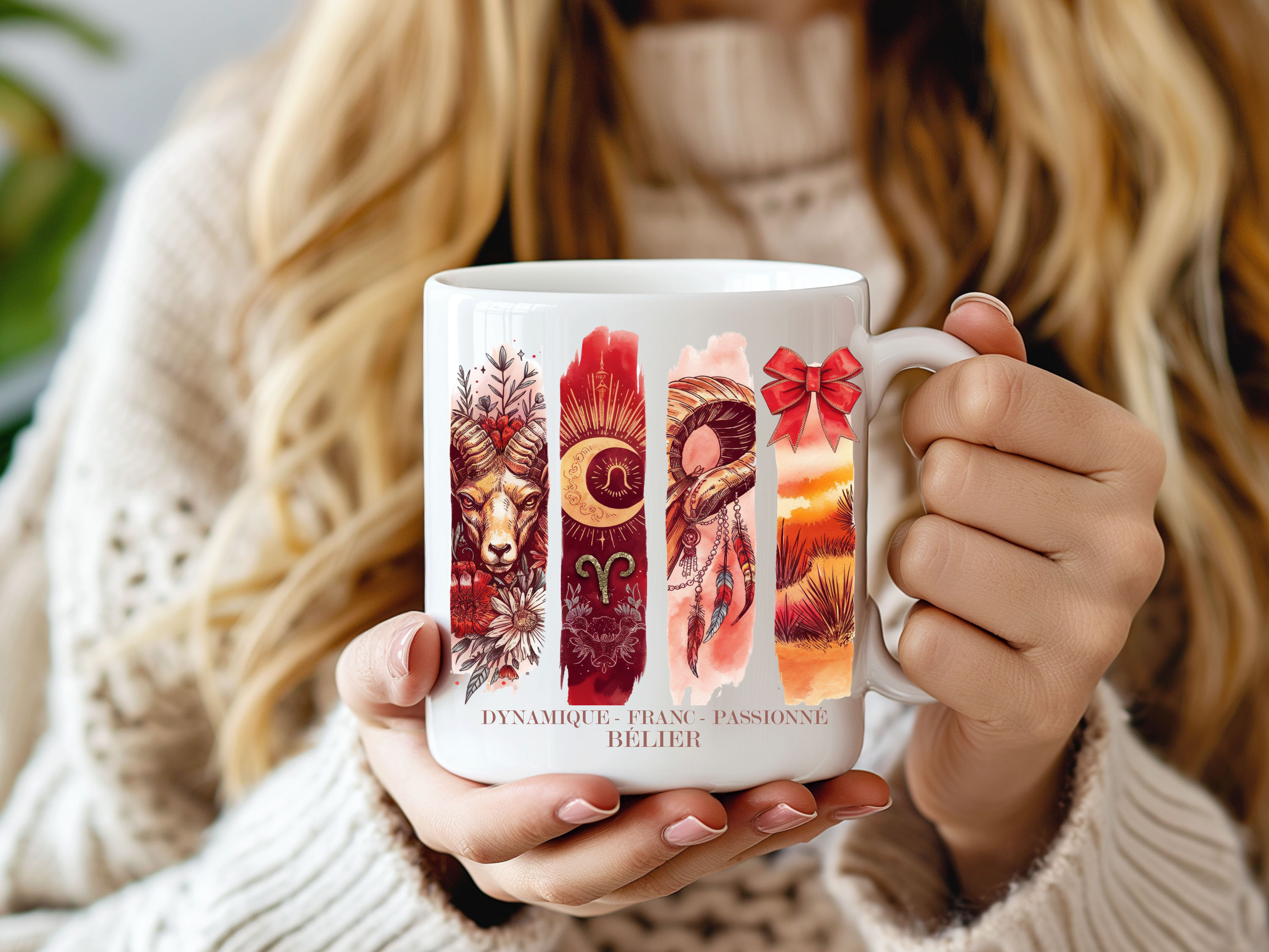 Tasse 15 oz Astrologie - Bélier Atelier Rose Bonbon