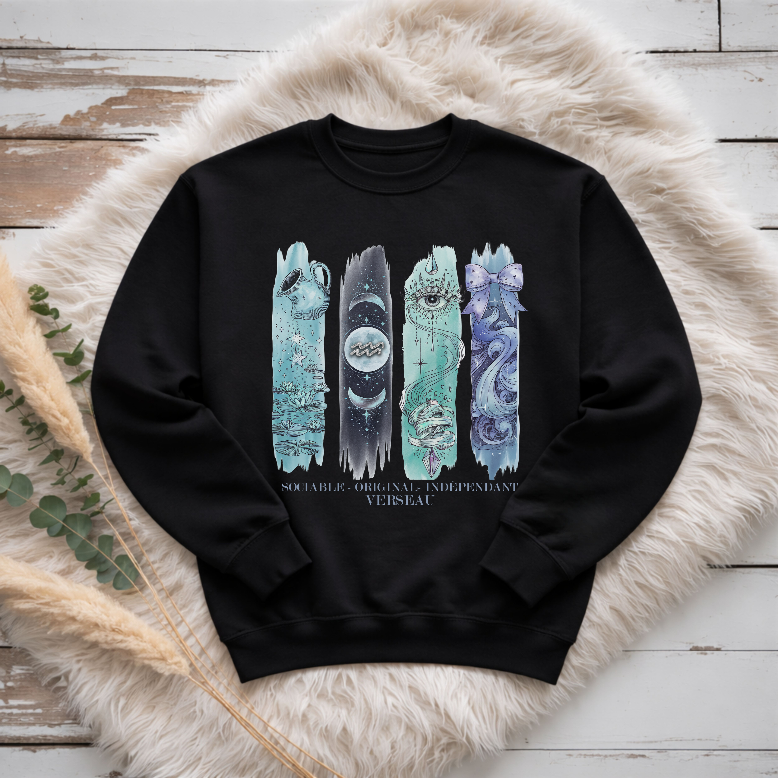 Crewneck Astrologie - Verseau Atelier Rose Bonbon