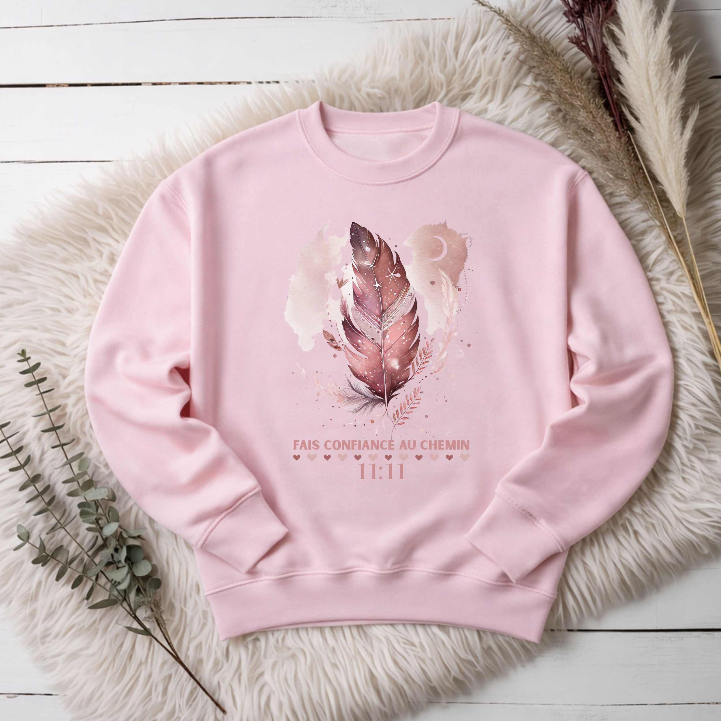 Crewneck - Fais confiance au chemin Atelier Rose Bonbon
