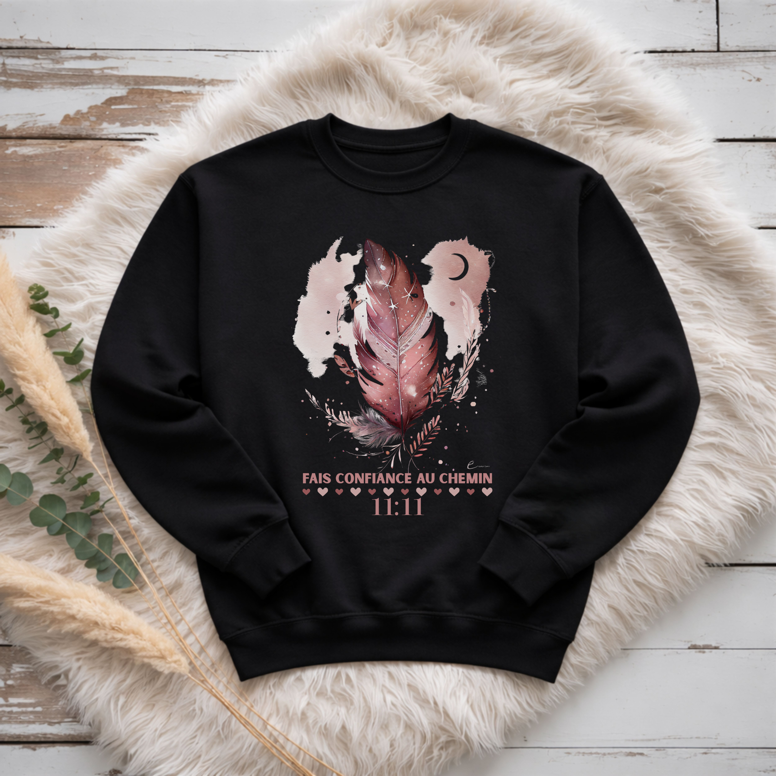 Crewneck - Fais confiance au chemin Atelier Rose Bonbon