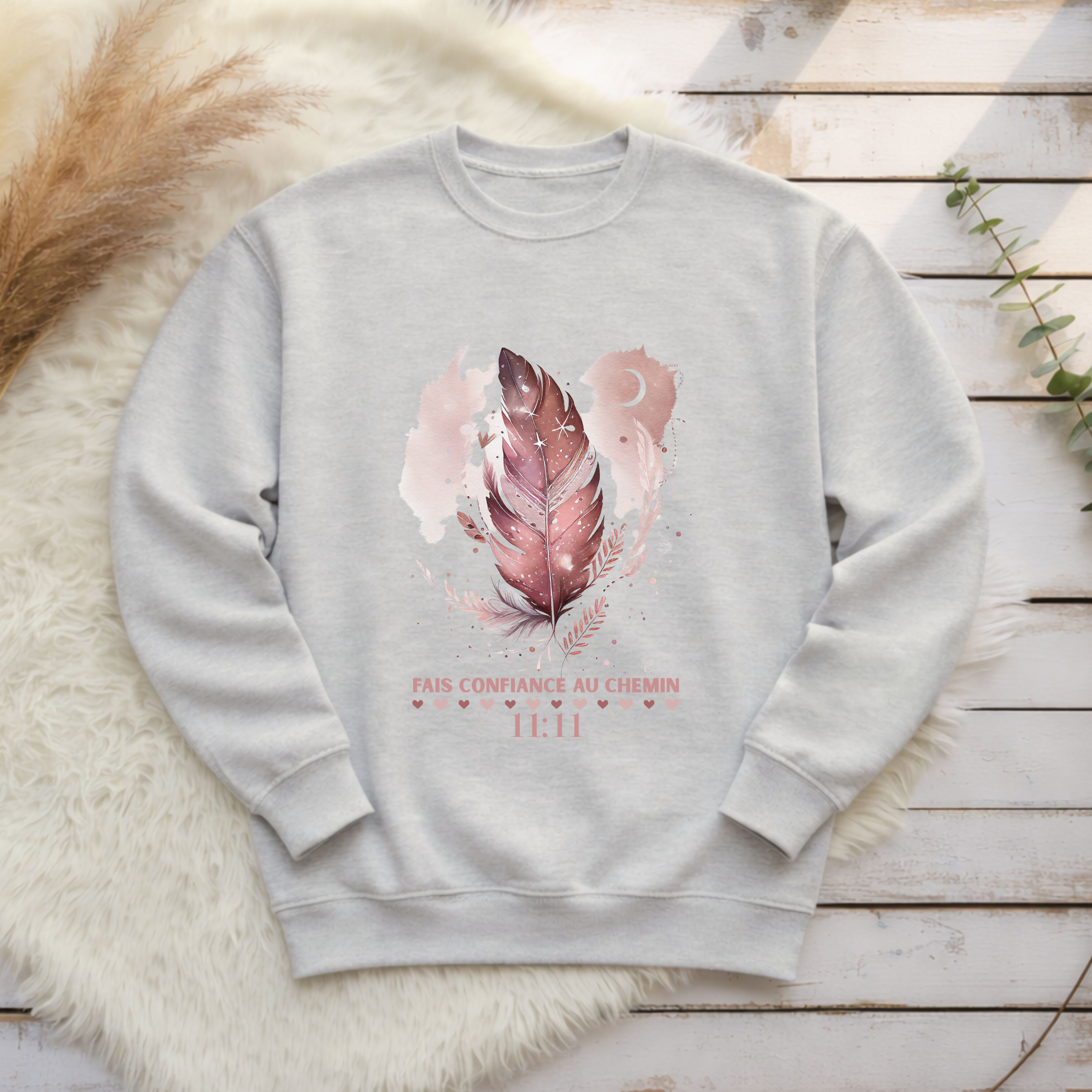 Crewneck - Fais confiance au chemin Atelier Rose Bonbon