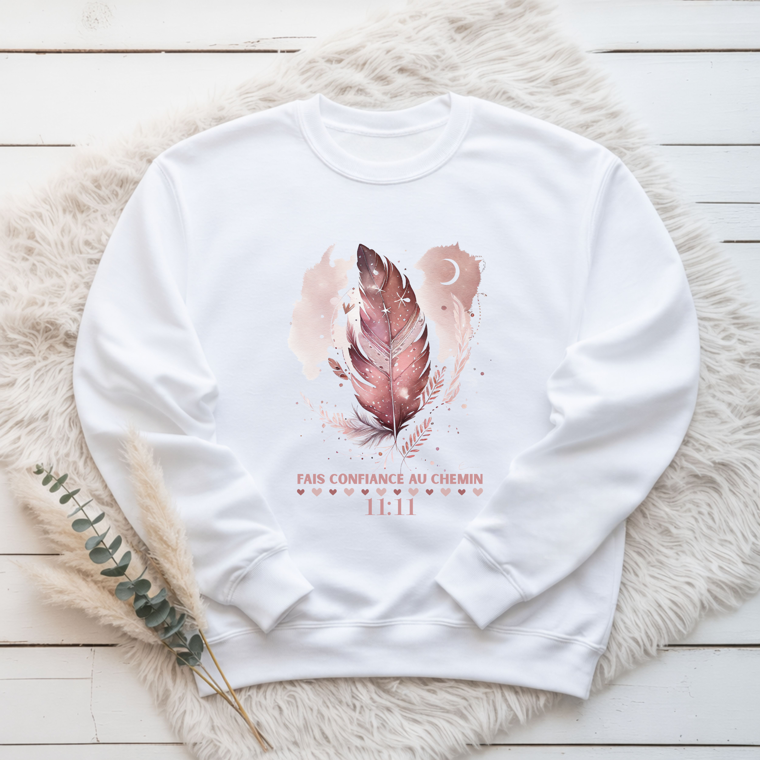 Crewneck - Fais confiance au chemin Atelier Rose Bonbon