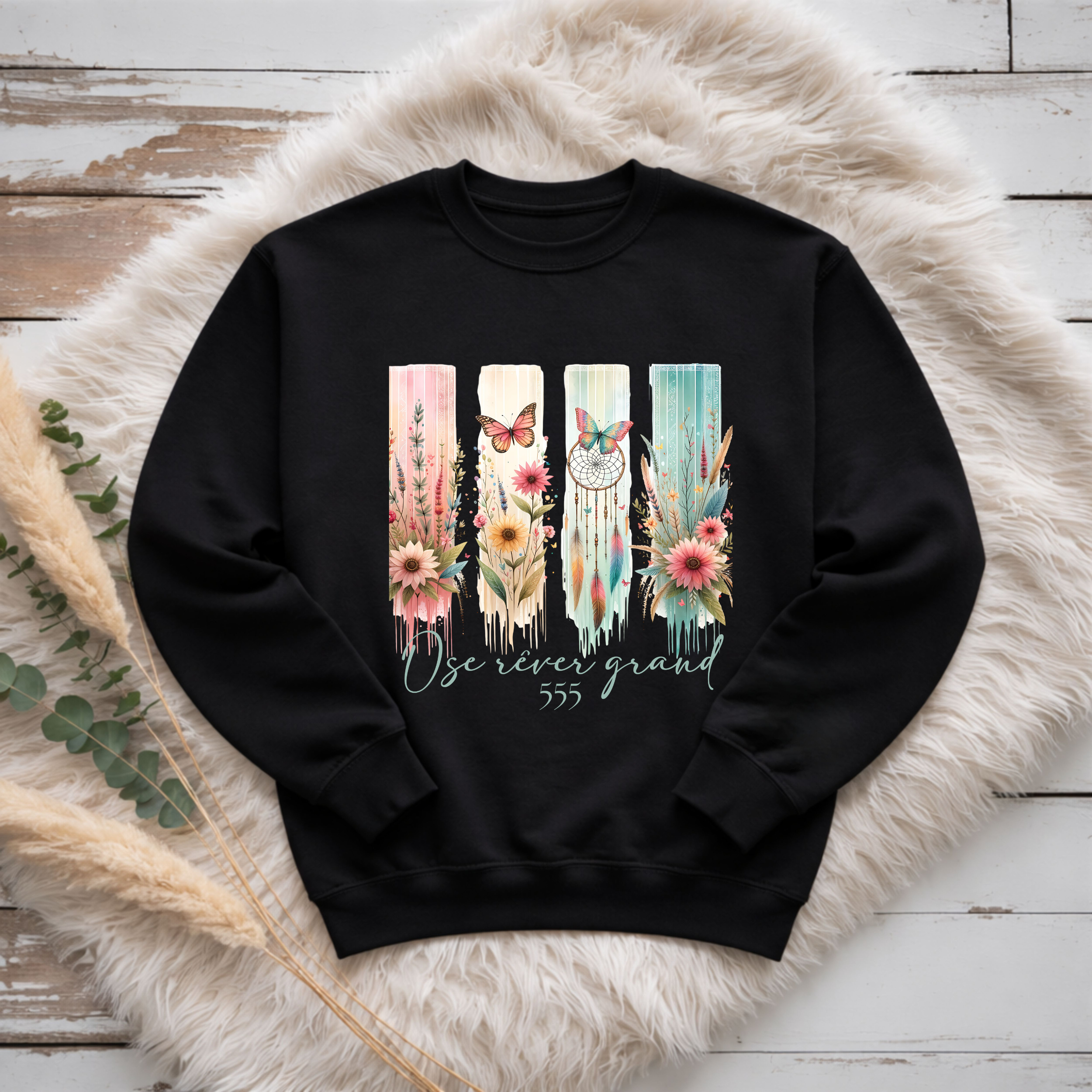 Crewneck - Ose rêver grand Atelier Rose Bonbon