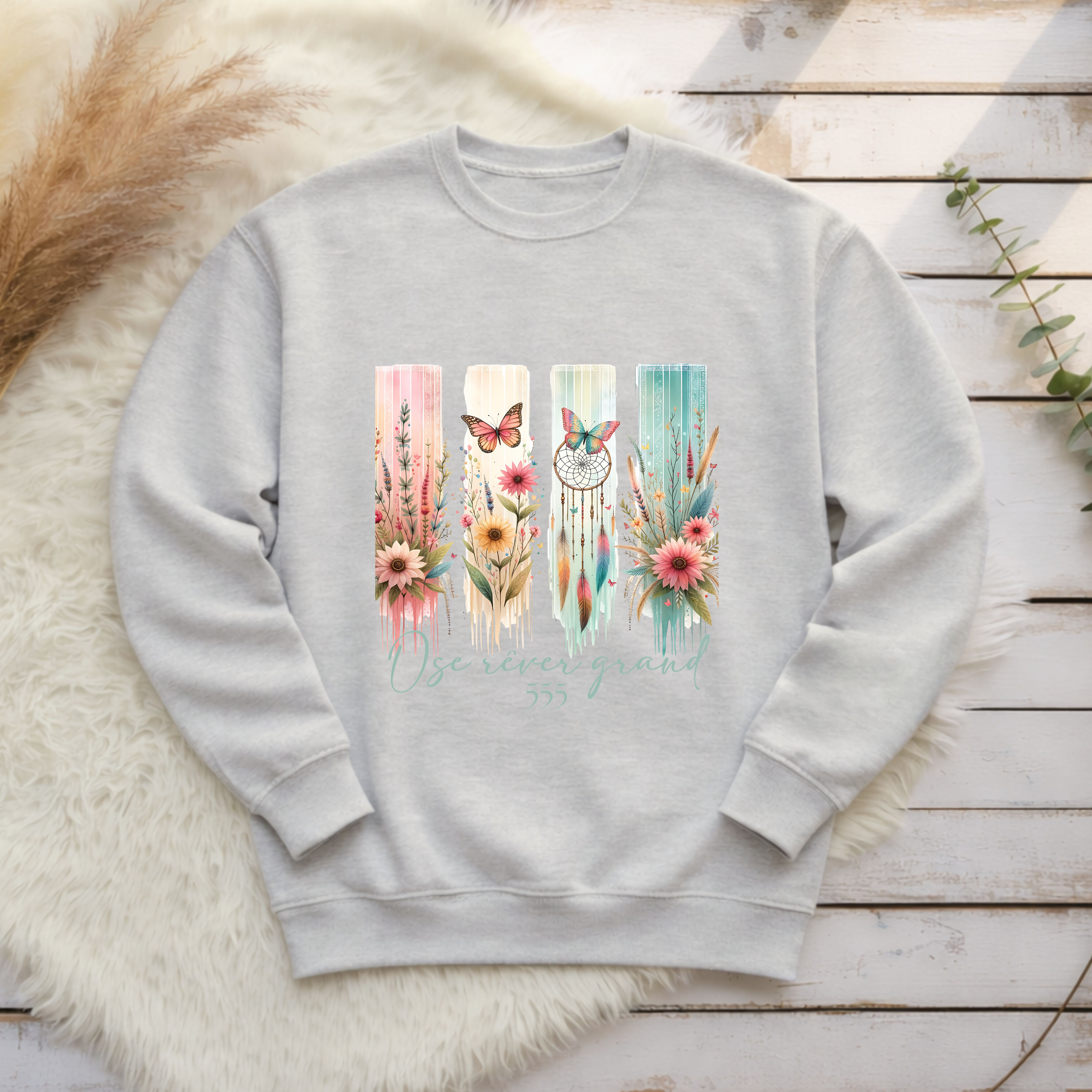 Crewneck - Ose rêver grand Atelier Rose Bonbon