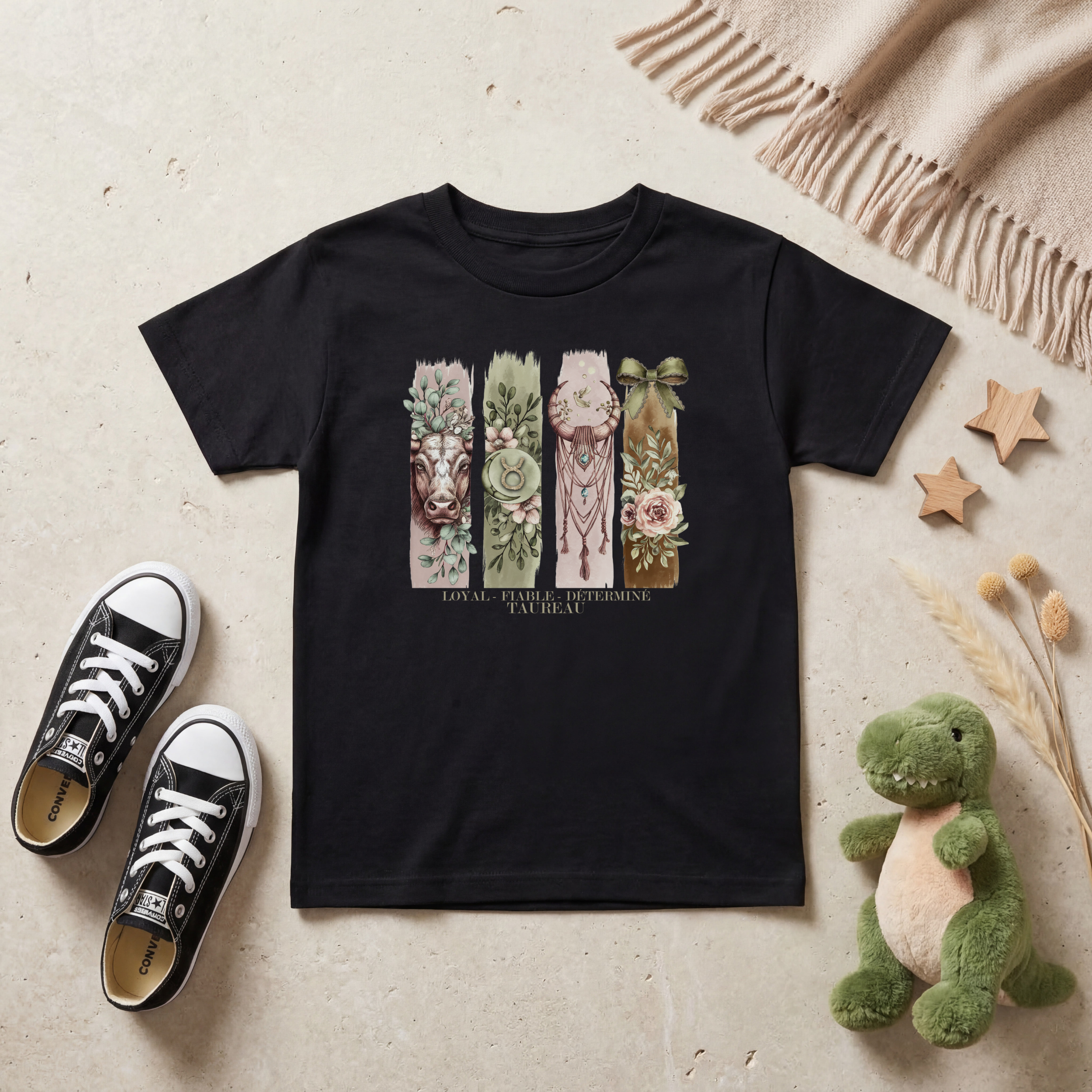 T-shirt Enfant Astrologie - Taureau Atelier Rose Bonbon