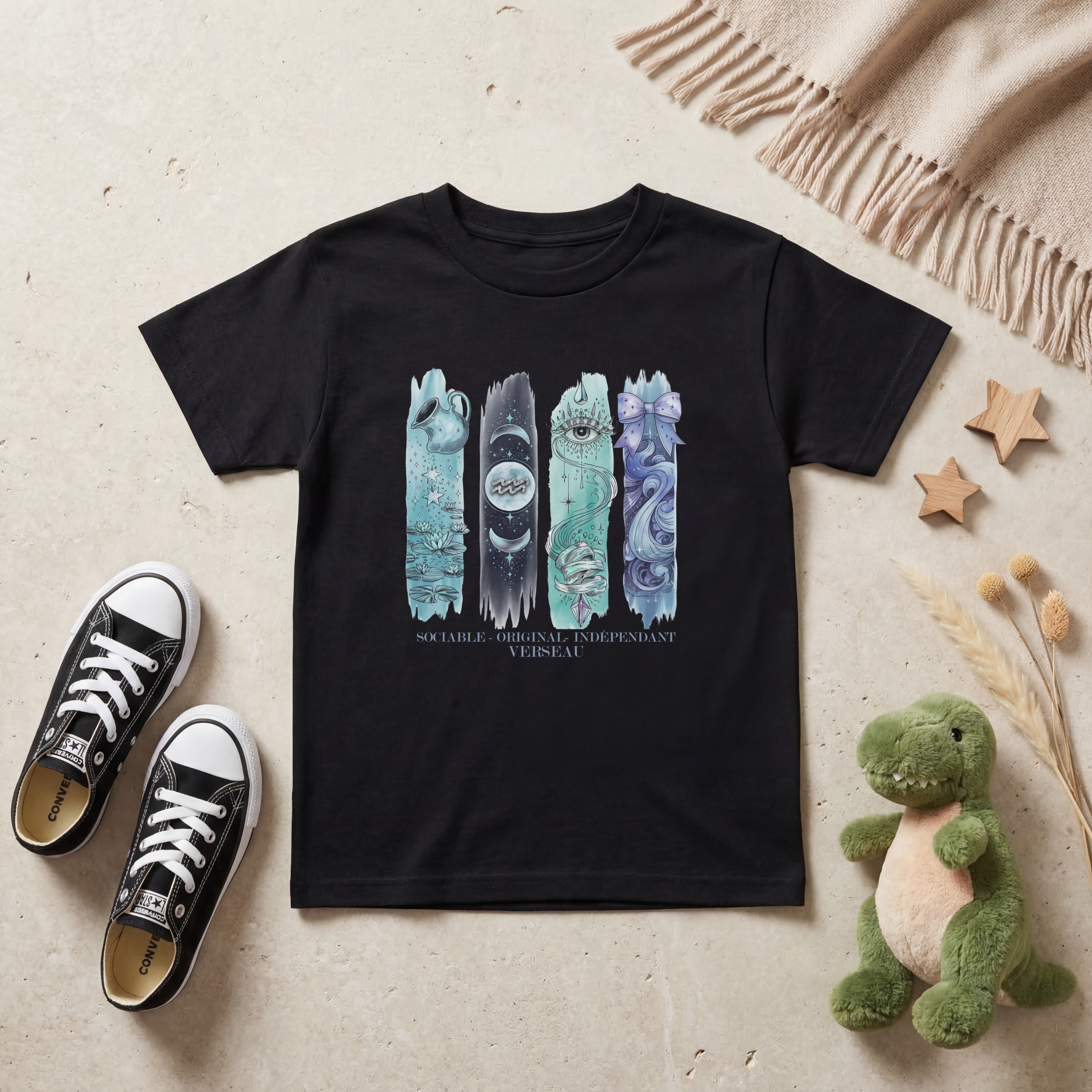 T-shirt Enfant Astrologie - Verseau Atelier Rose Bonbon