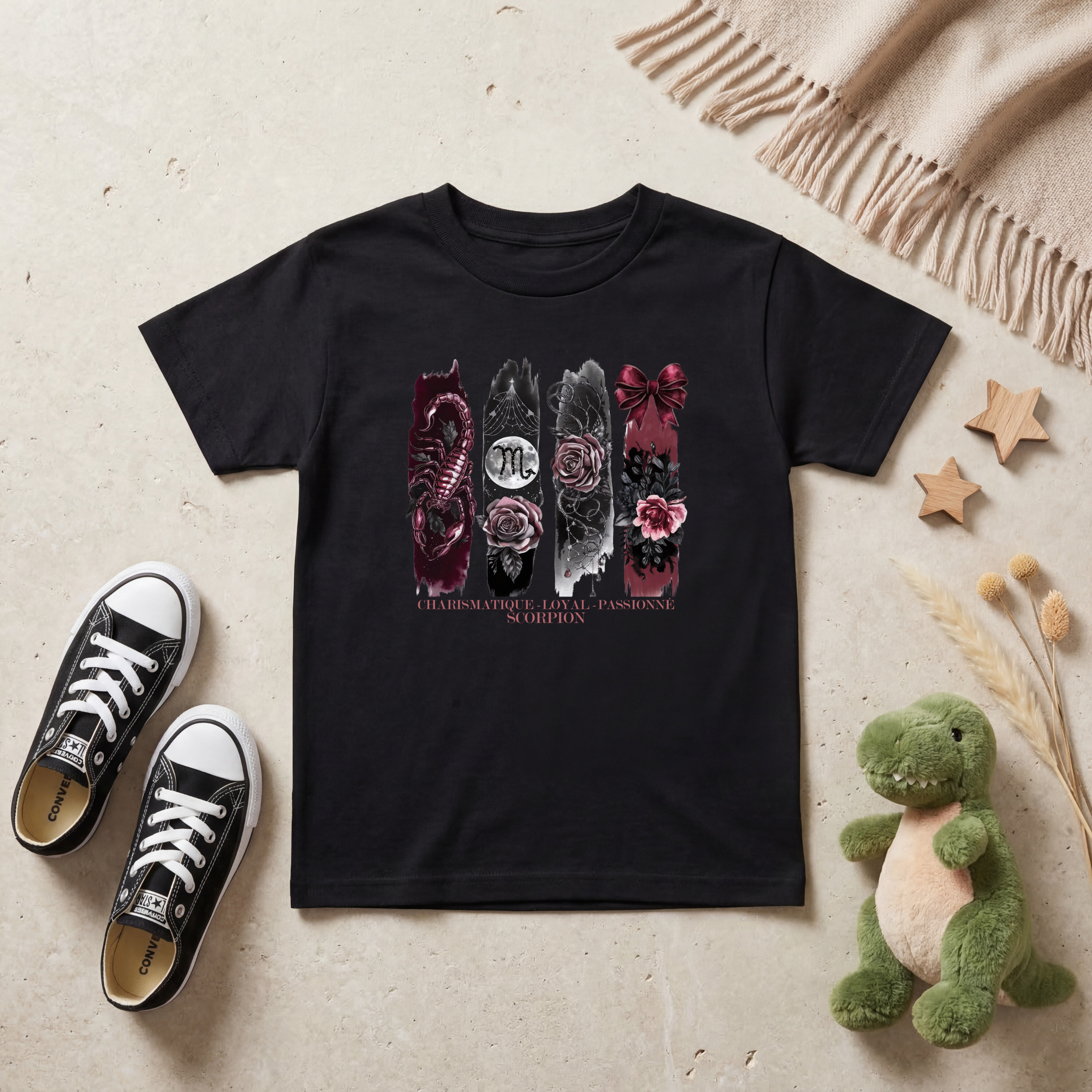 T-shirt Enfant Astrologie - Scorpion Atelier Rose Bonbon