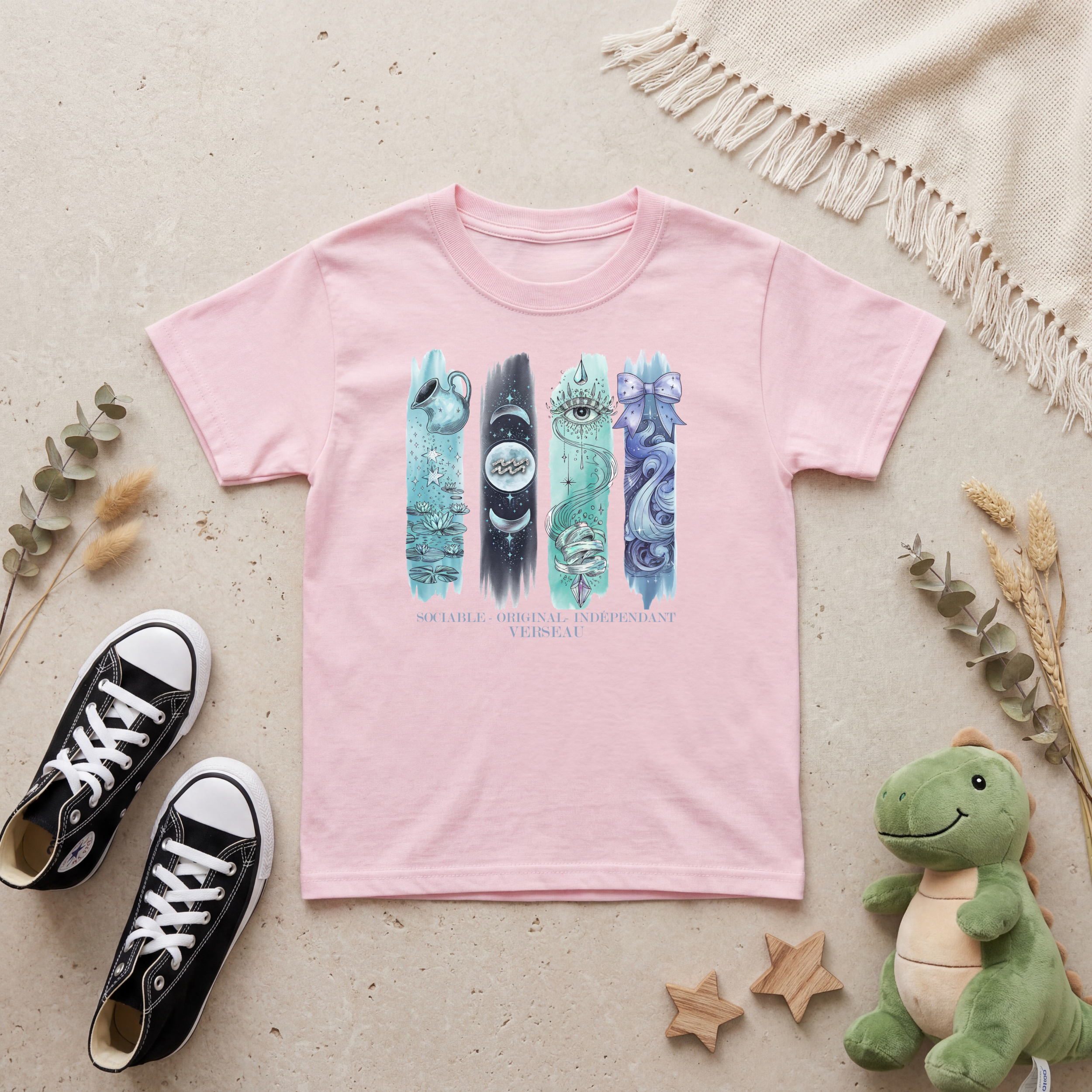 T-shirt Enfant Astrologie - Verseau Atelier Rose Bonbon