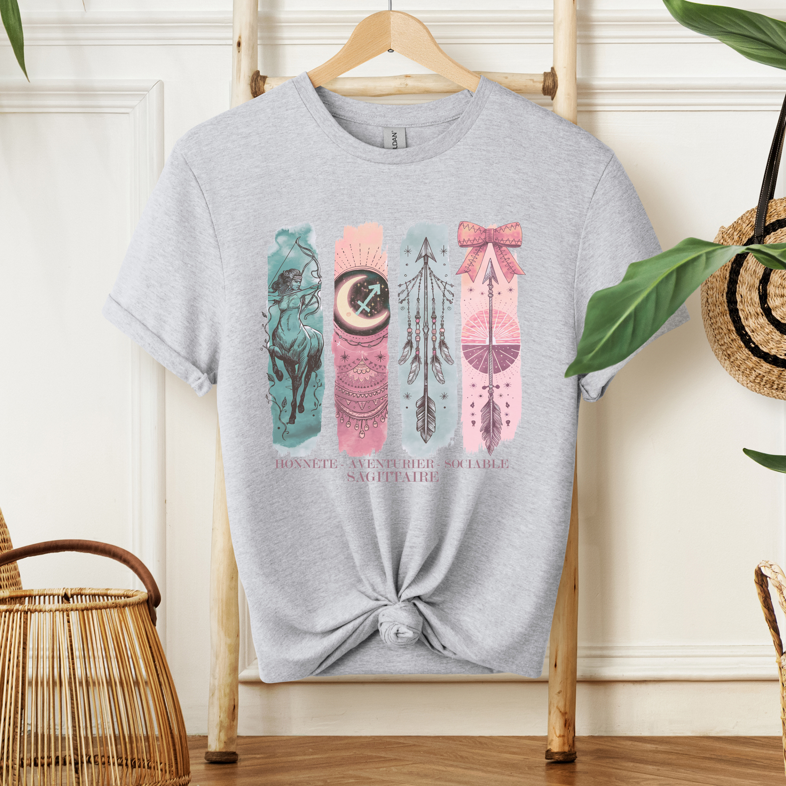 T-shirt Astrologie - Sagittaire Atelier Rose Bonbon