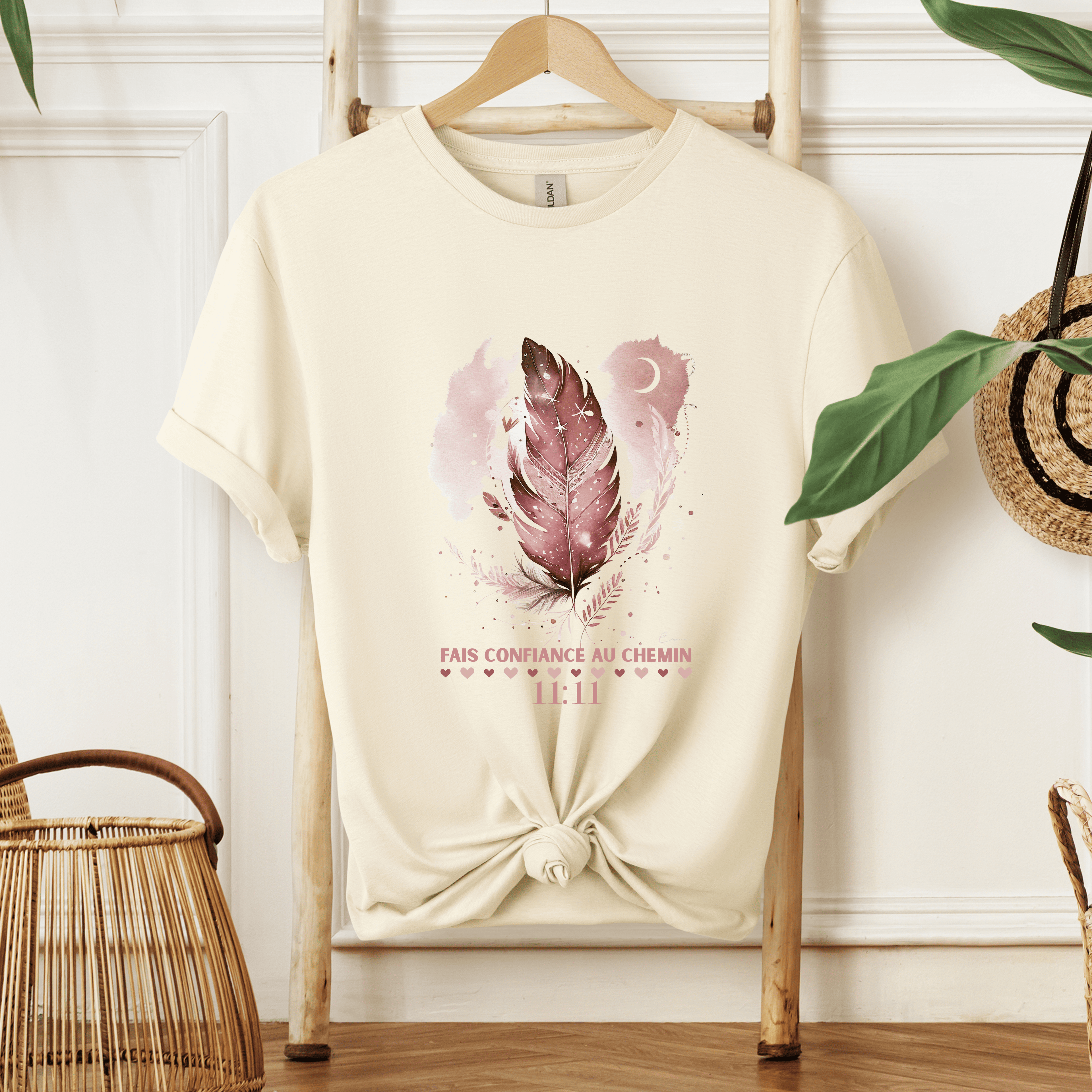T-shirt - Fais confiance au chemin Atelier Rose Bonbon