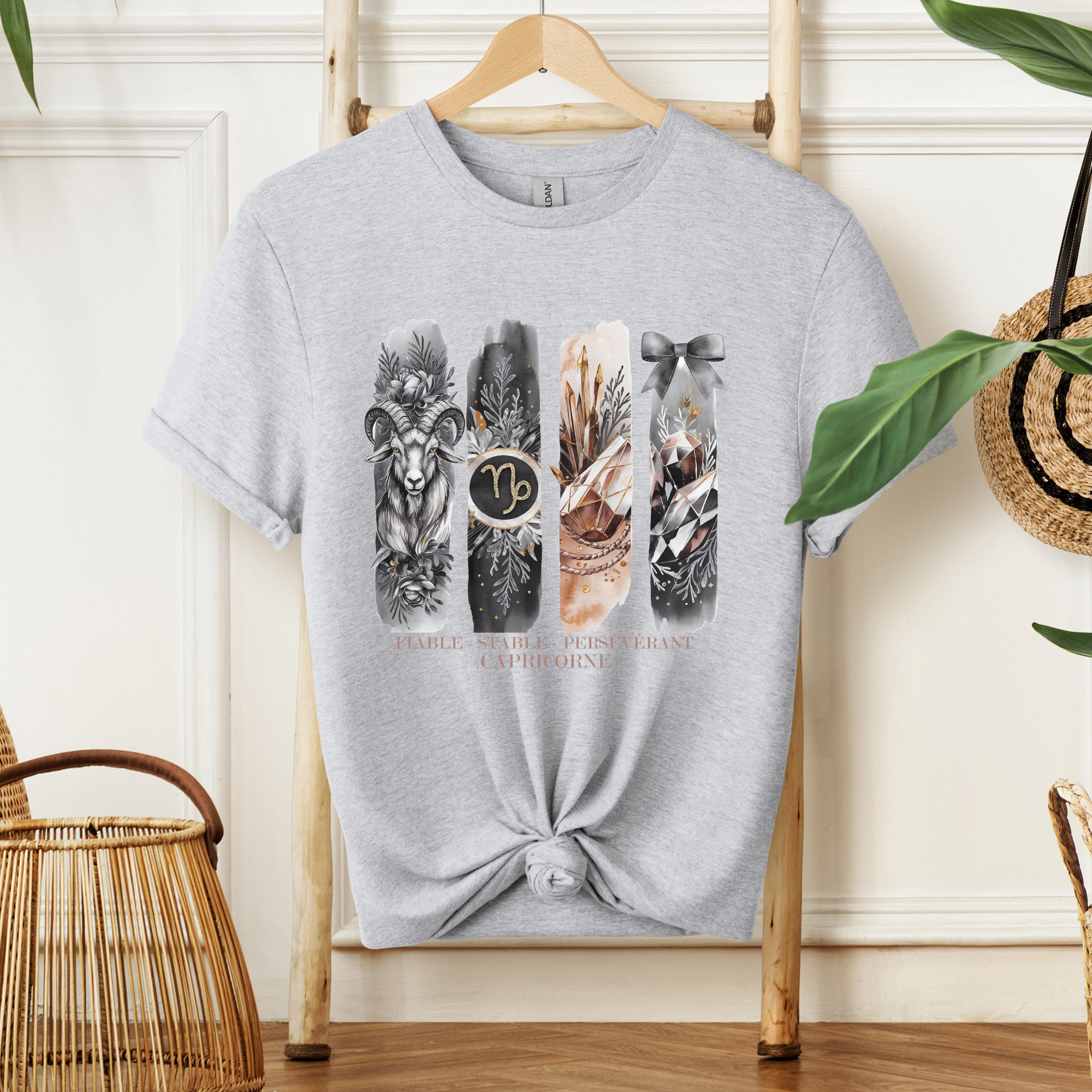 T-shirt Astrologie - Capricorne Atelier Rose Bonbon