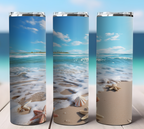 Bouteille Isotherme - Plage et coquillage