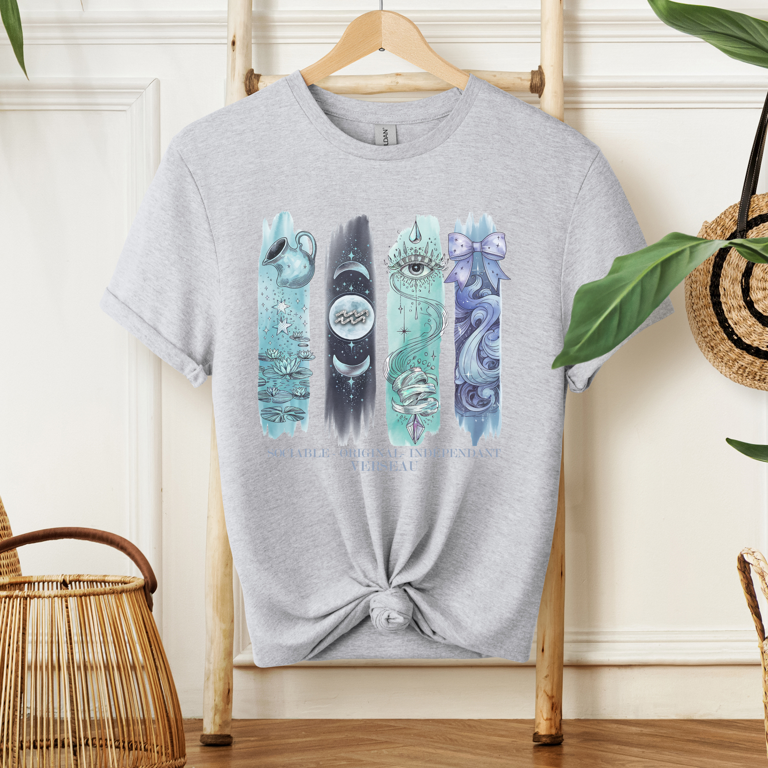 T-shirt Astrologie - Verseau Atelier Rose Bonbon