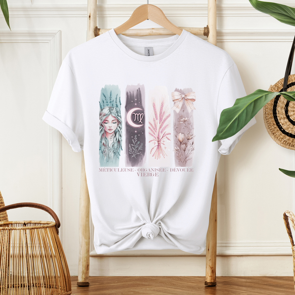 T-shirt Astrologie - Vierge Atelier Rose Bonbon