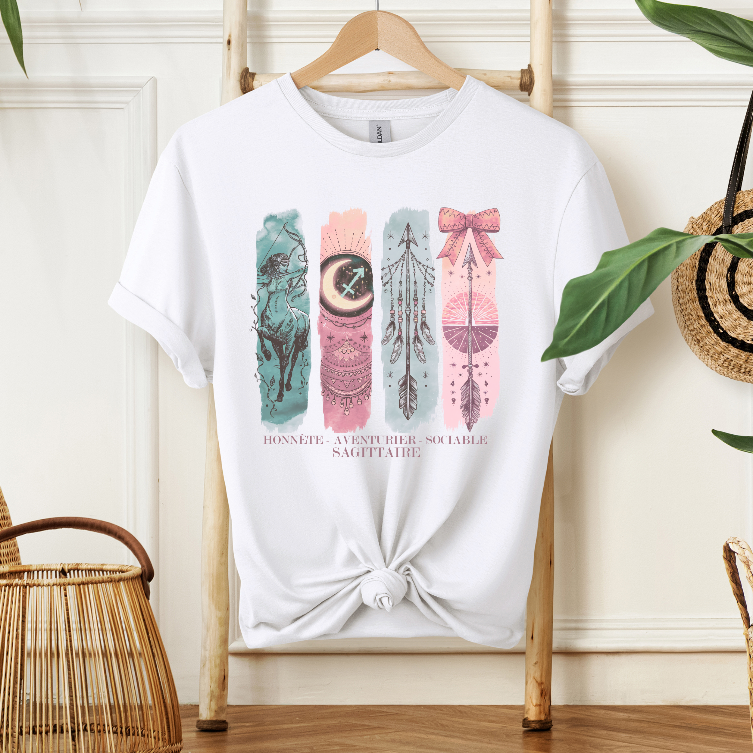 T-shirt Astrologie - Sagittaire Atelier Rose Bonbon