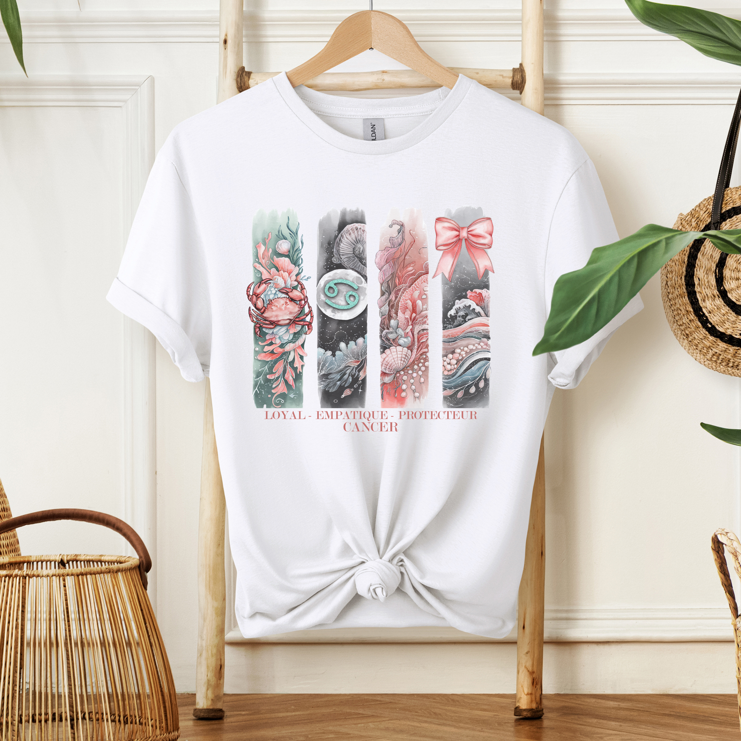 T-shirt Astrologie - Cancer Atelier Rose Bonbon