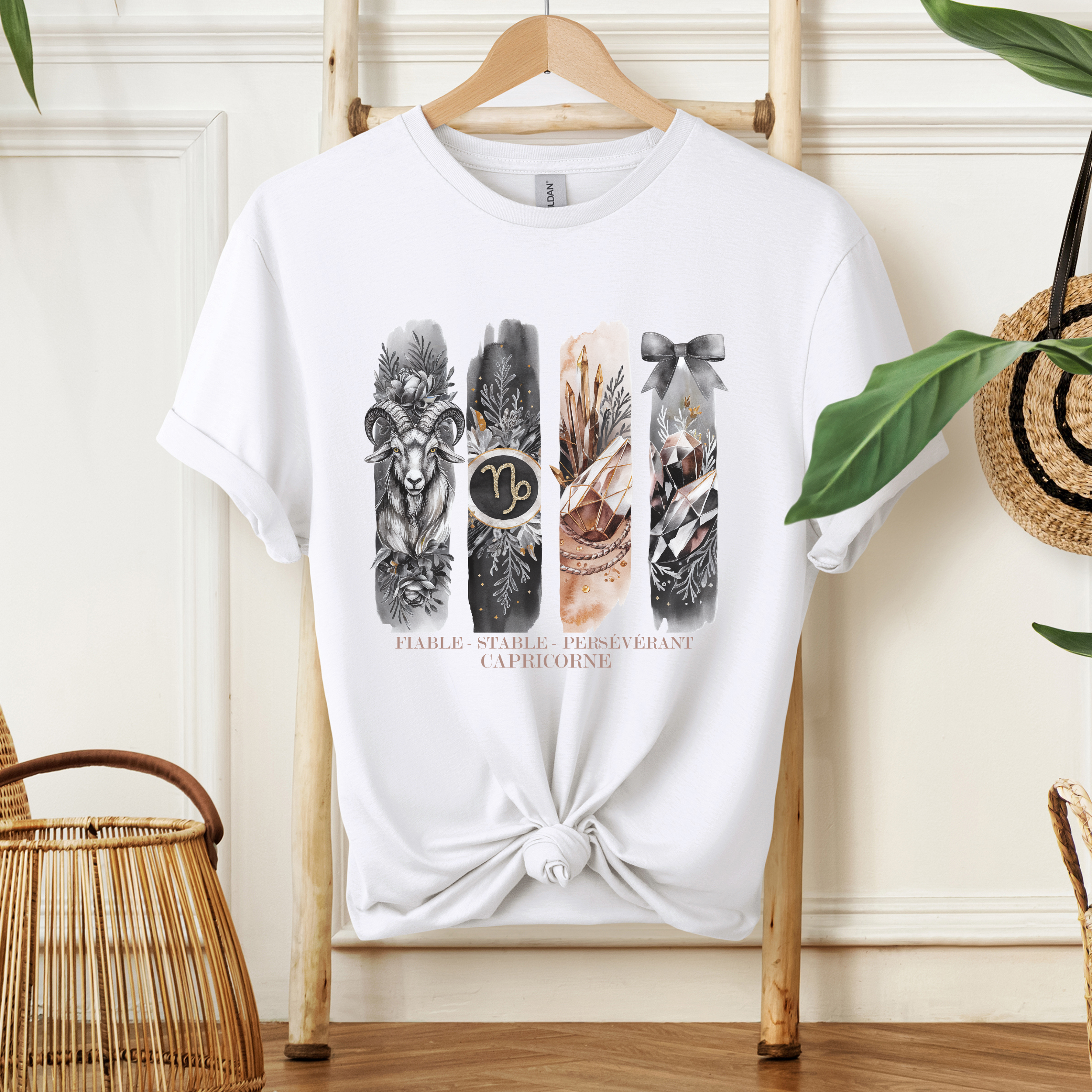 T-shirt Astrologie - Capricorne Atelier Rose Bonbon