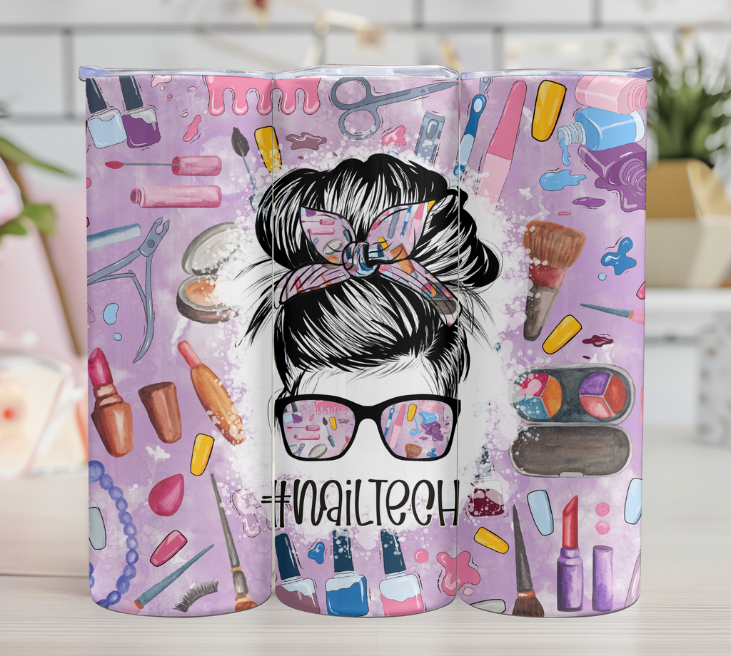 Bouteille Isotherme - Technicienne en onglerie-mauve