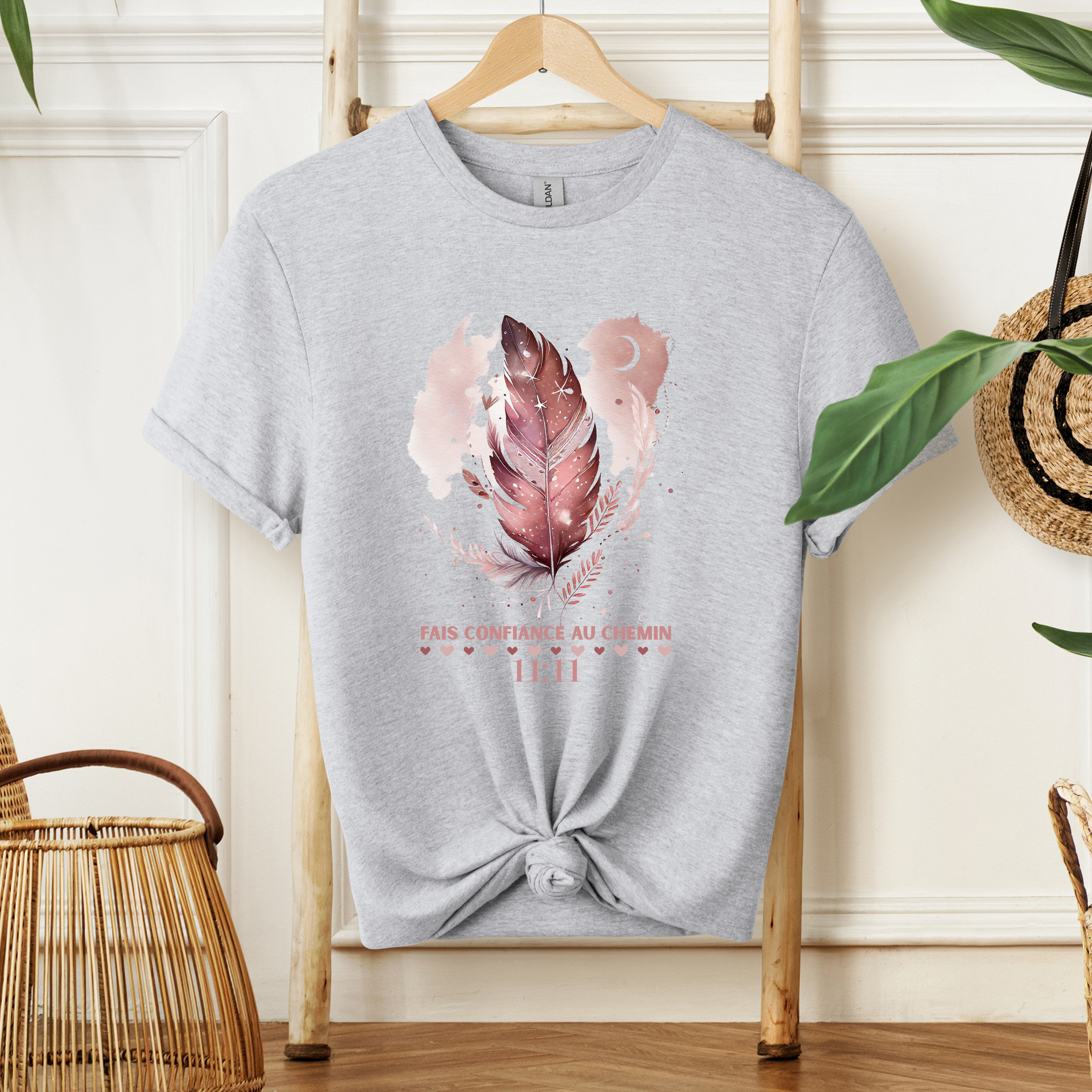 T-shirt - Fais confiance au chemin Atelier Rose Bonbon