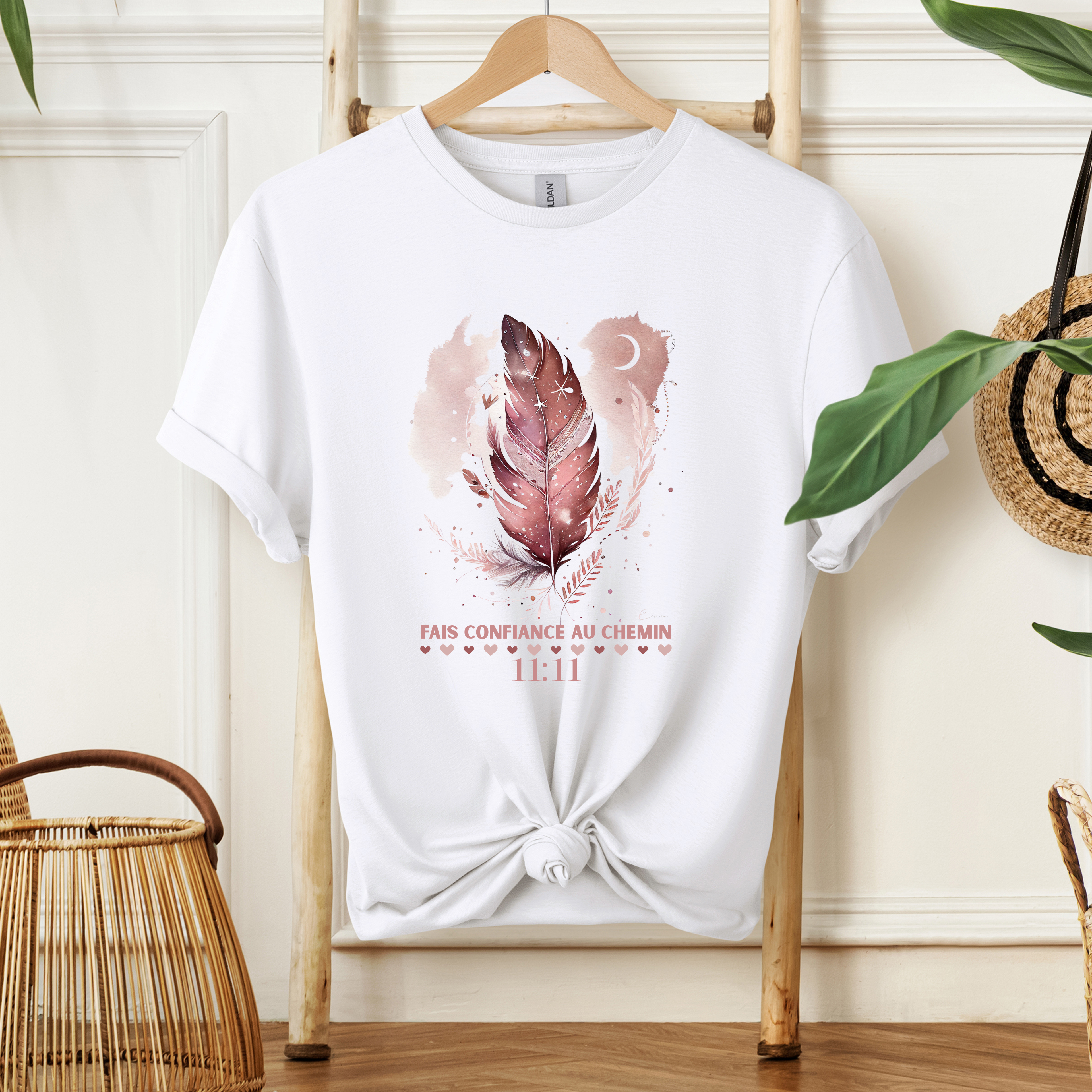 T-shirt - Fais confiance au chemin Atelier Rose Bonbon