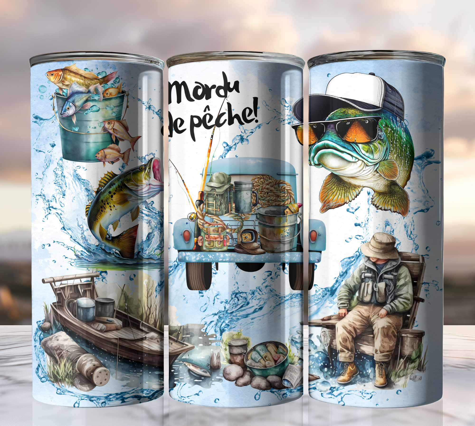 Bouteille Isotherme - Mordu de pêche