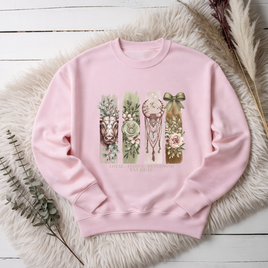 Crewneck Astrologie - Poisson Atelier Rose Bonbon