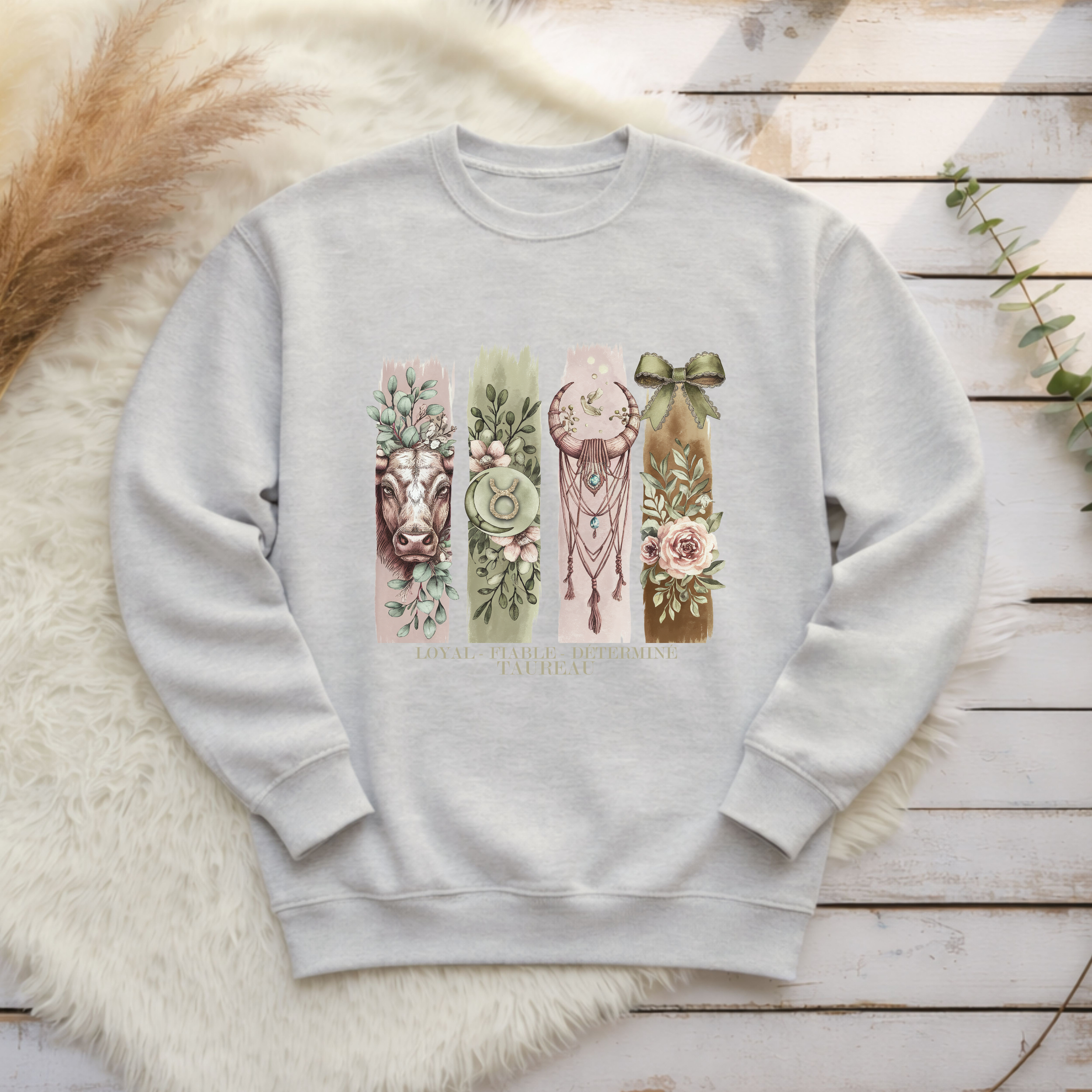 Crewneck Astrologie - Poisson Atelier Rose Bonbon