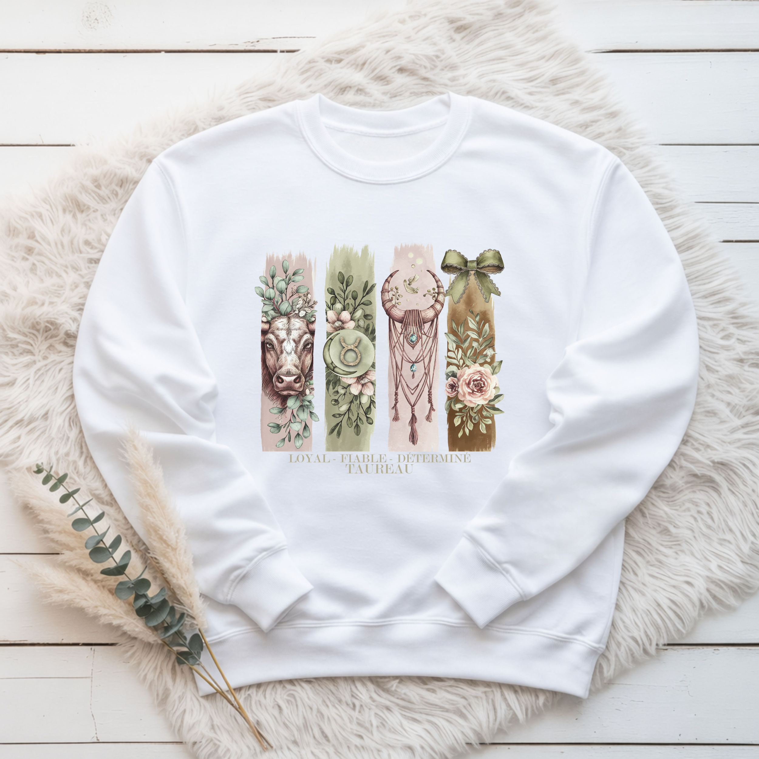 Crewneck Astrologie - Poisson Atelier Rose Bonbon