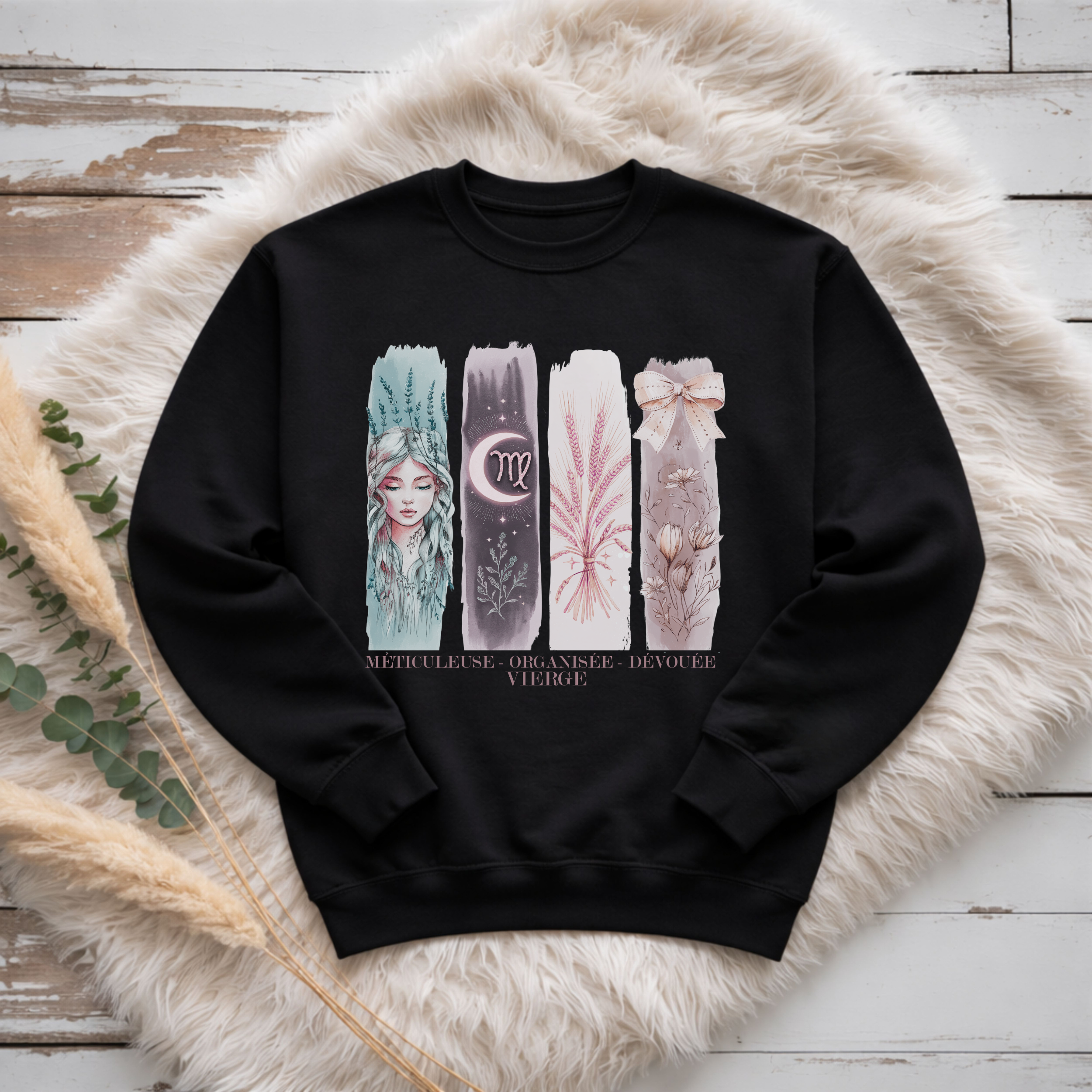 Crewneck Astrologie - Vierge Atelier Rose Bonbon