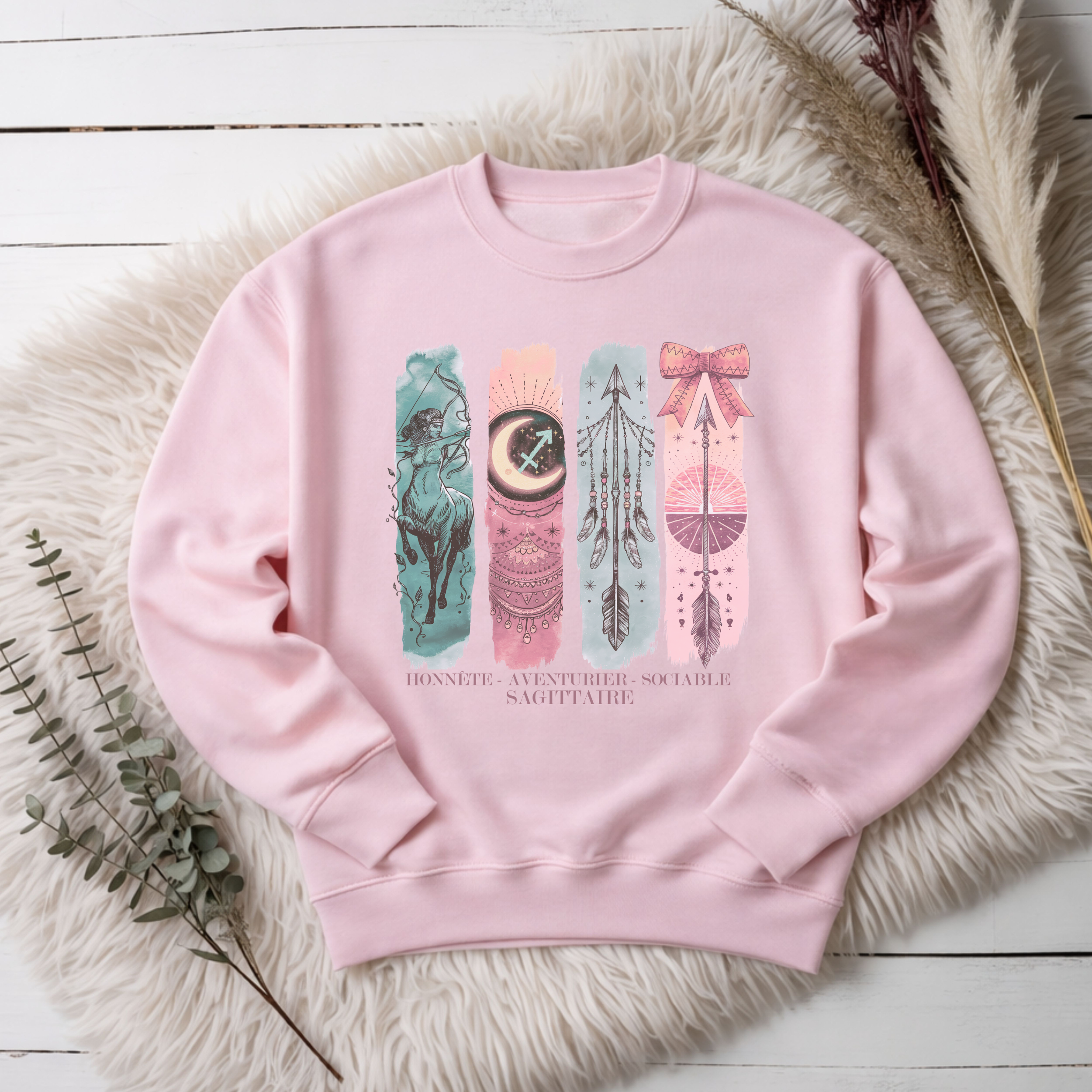 Crewneck Astrologie - Sagittaire Atelier Rose Bonbon