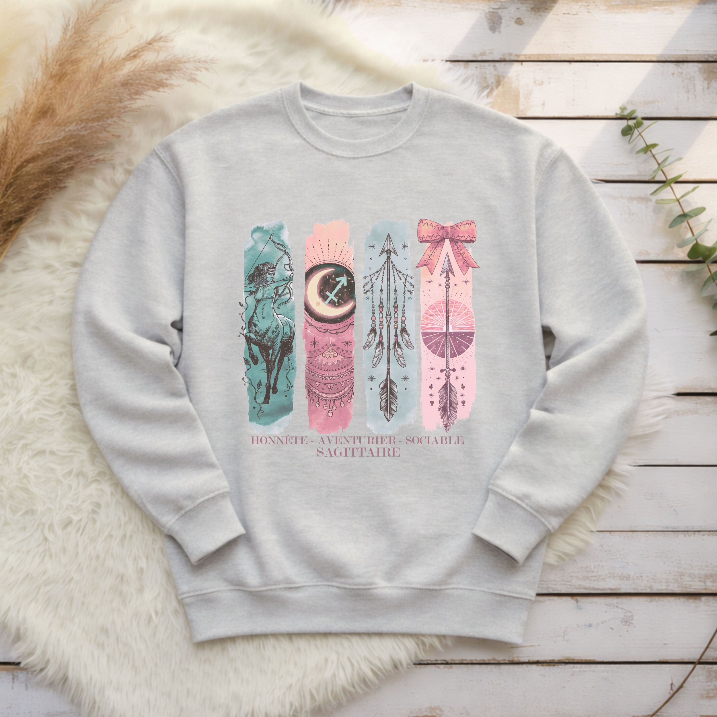 Crewneck Astrologie - Sagittaire Atelier Rose Bonbon