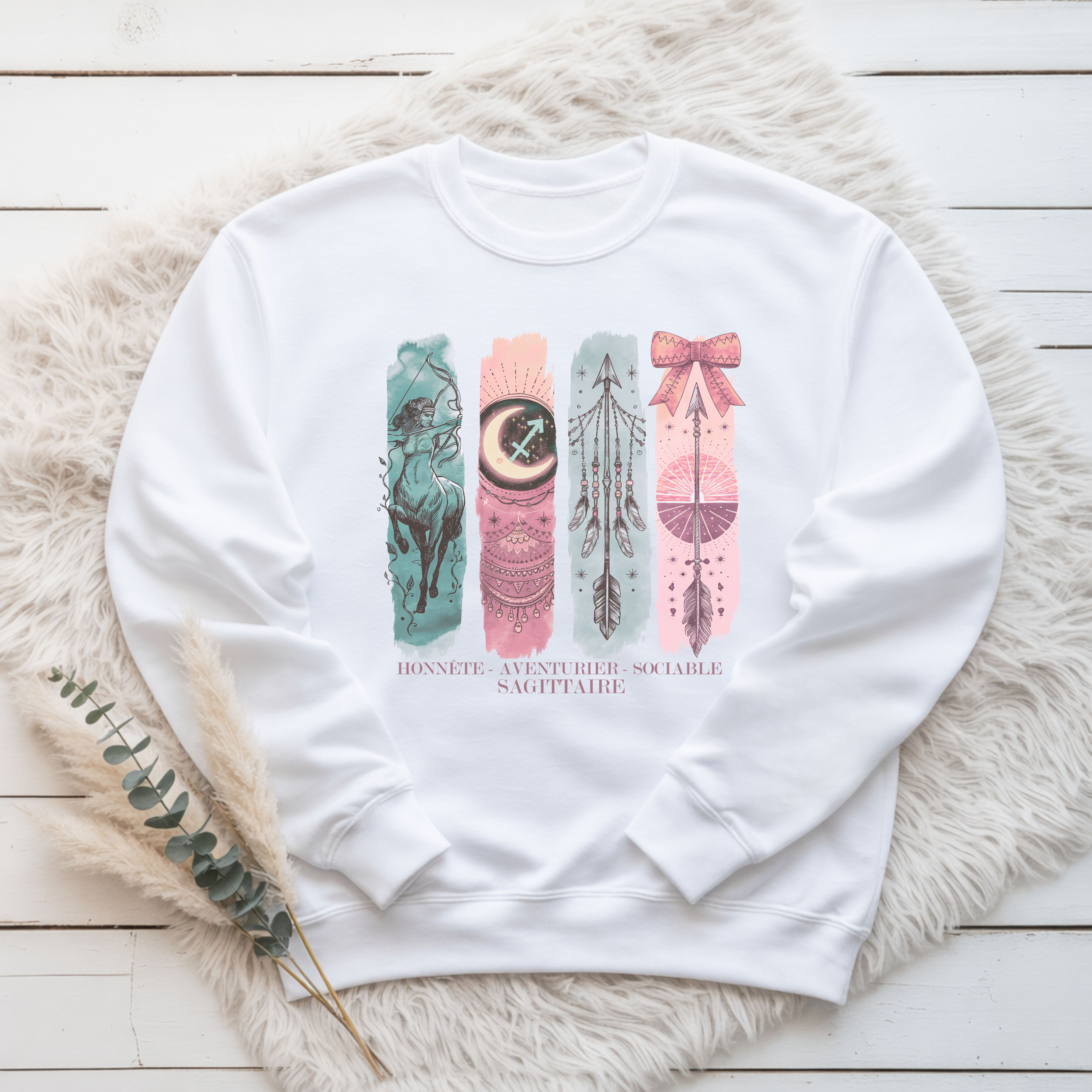 Crewneck Astrologie - Sagittaire Atelier Rose Bonbon