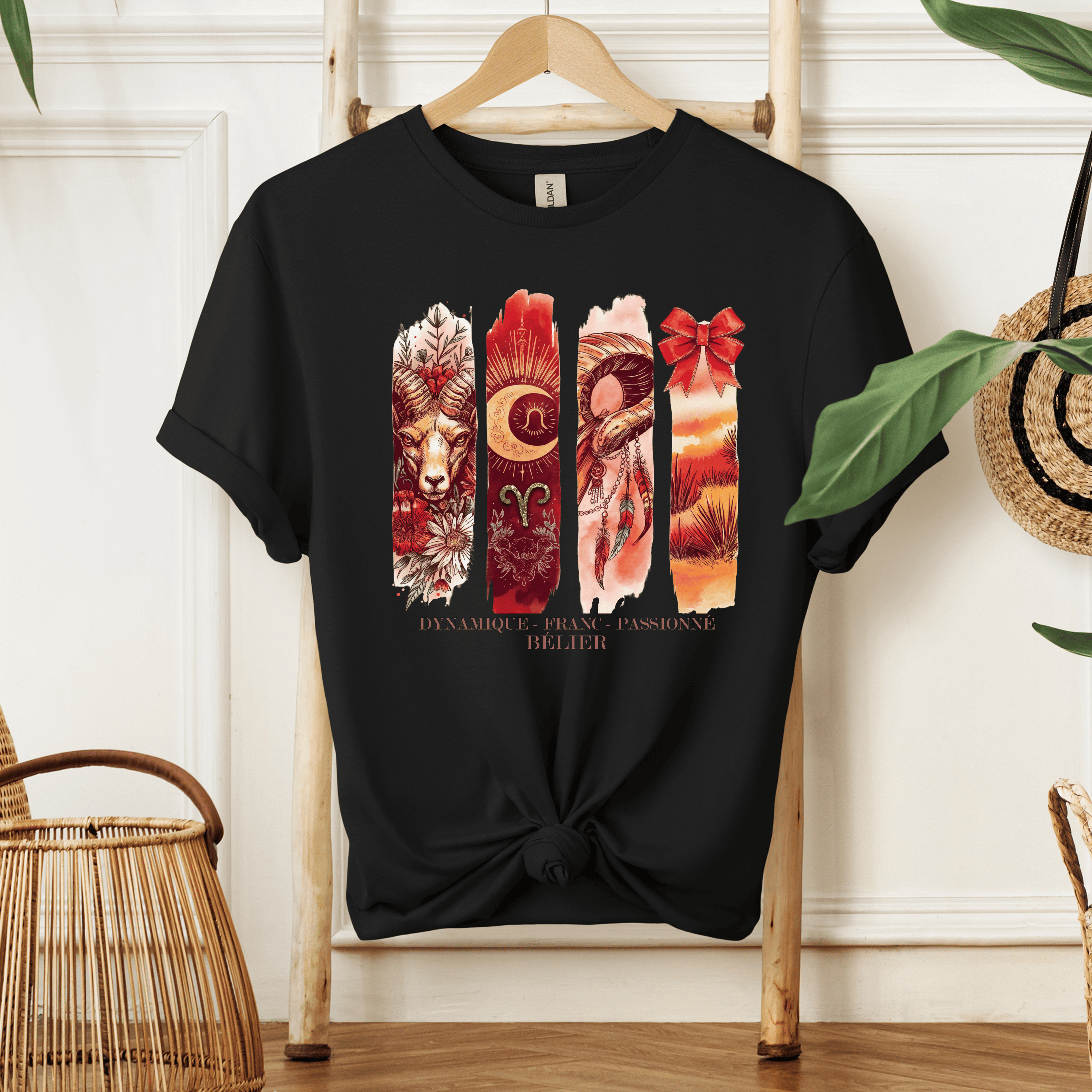 T-shirt Astrologie - Bélier Atelier Rose Bonbon