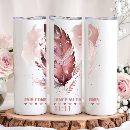 Bouteille Isotherme - Fais confiance au chemin Atelier Rose Bonbon