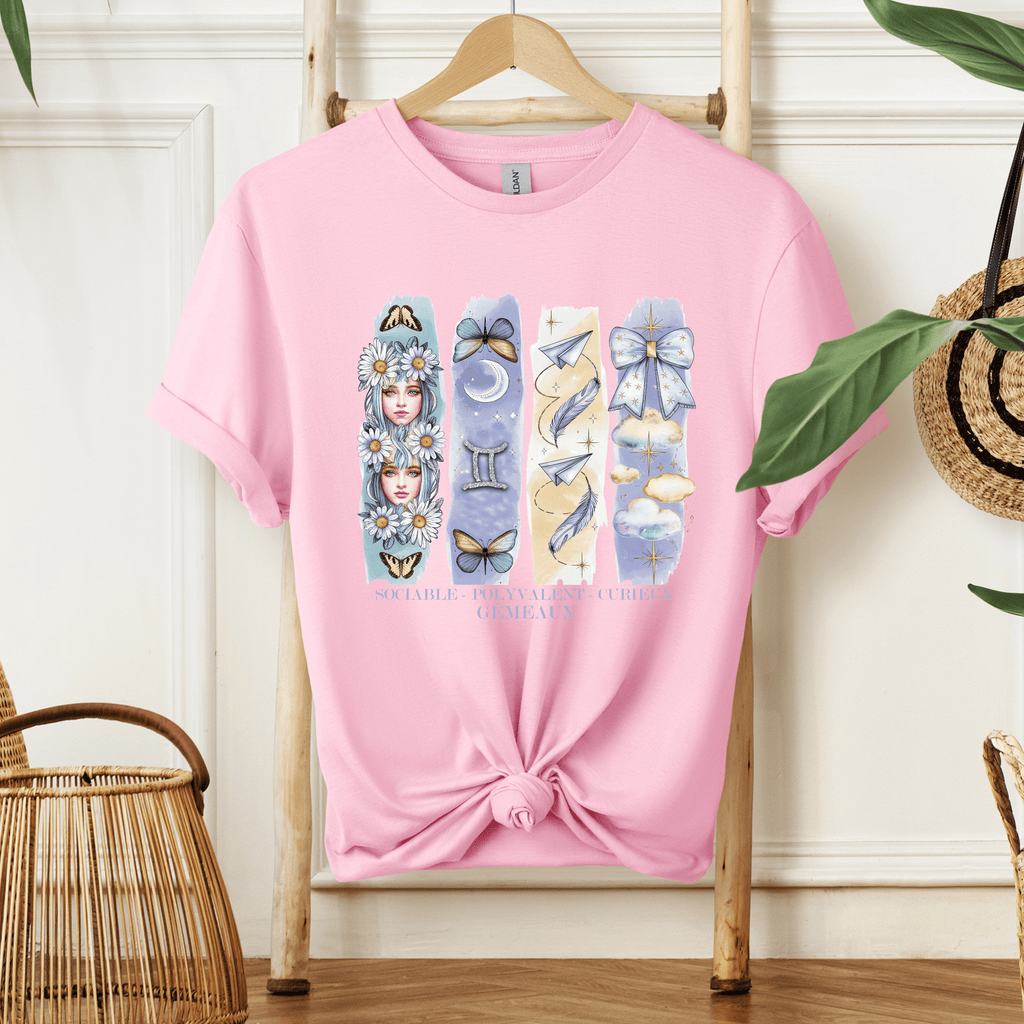 T-shirt Astrologie - Gémeaux Atelier Rose Bonbon