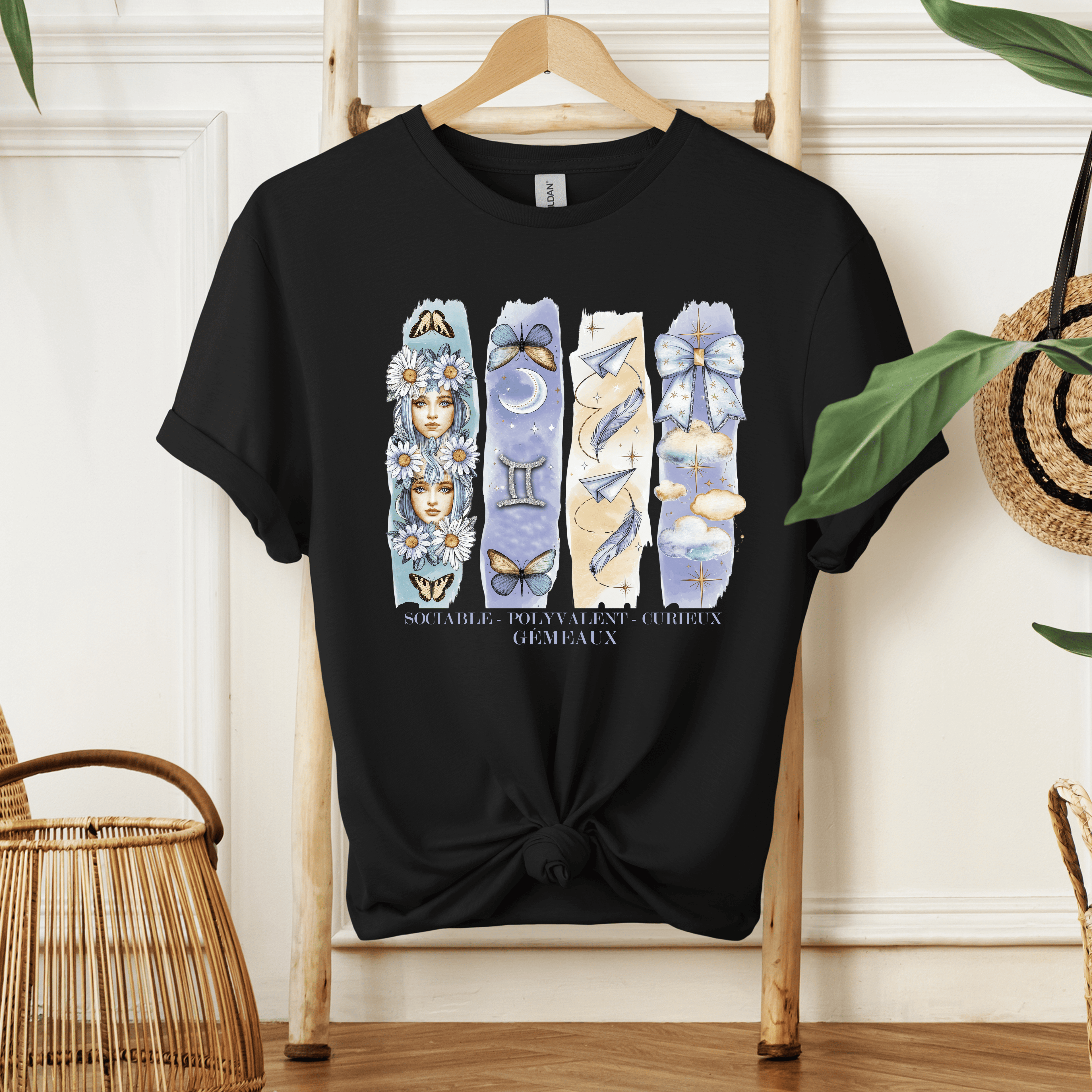 T-shirt Astrologie - Gémeaux Atelier Rose Bonbon