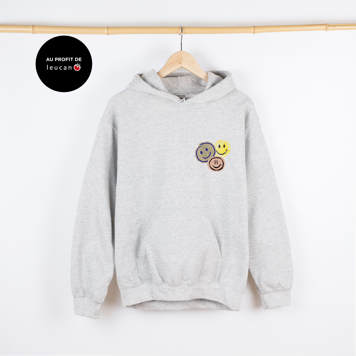 Hoodie - Sème des sourires Atelier Rose Bonbon