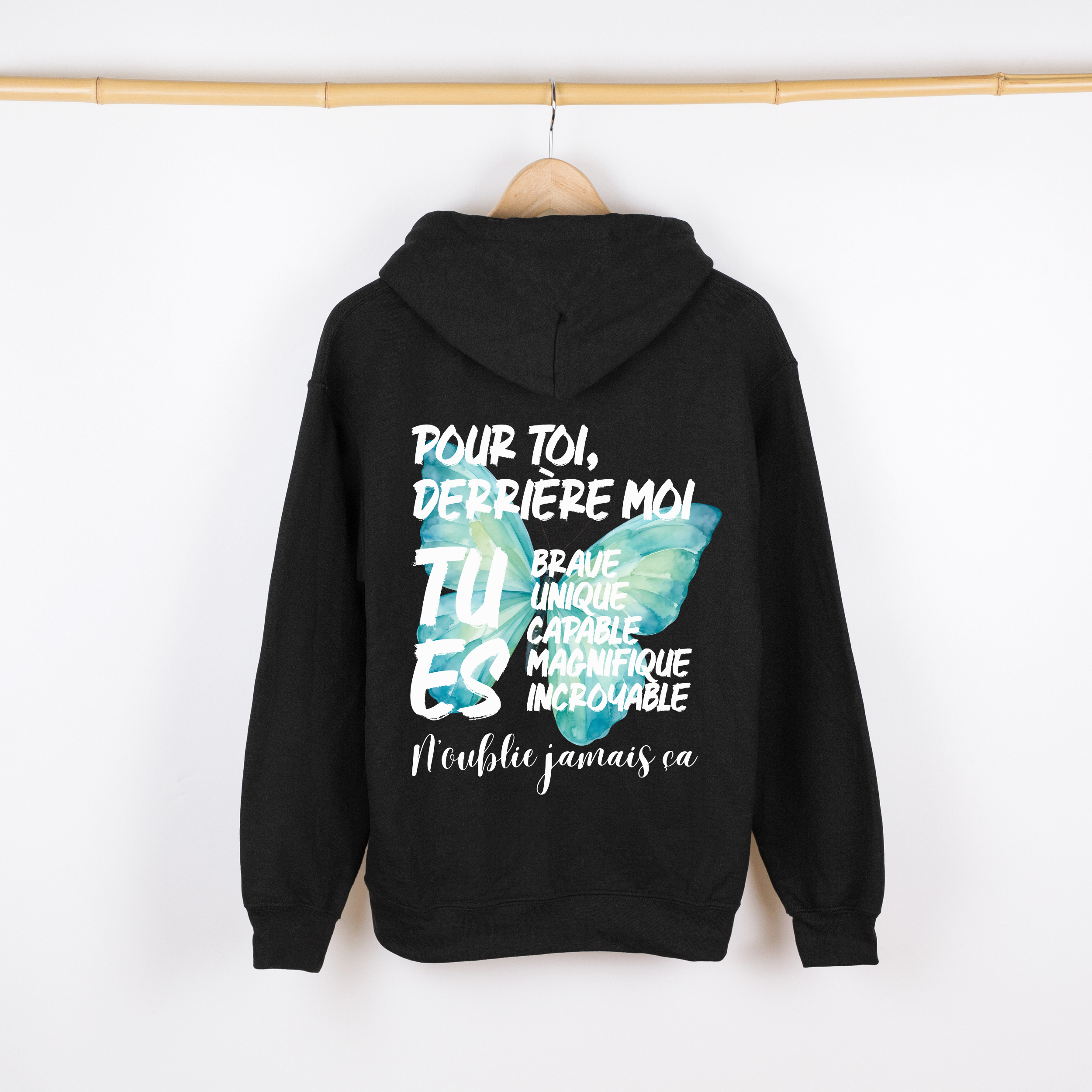 Hoodie - Pour toi, derrière moi Atelier Rose Bonbon