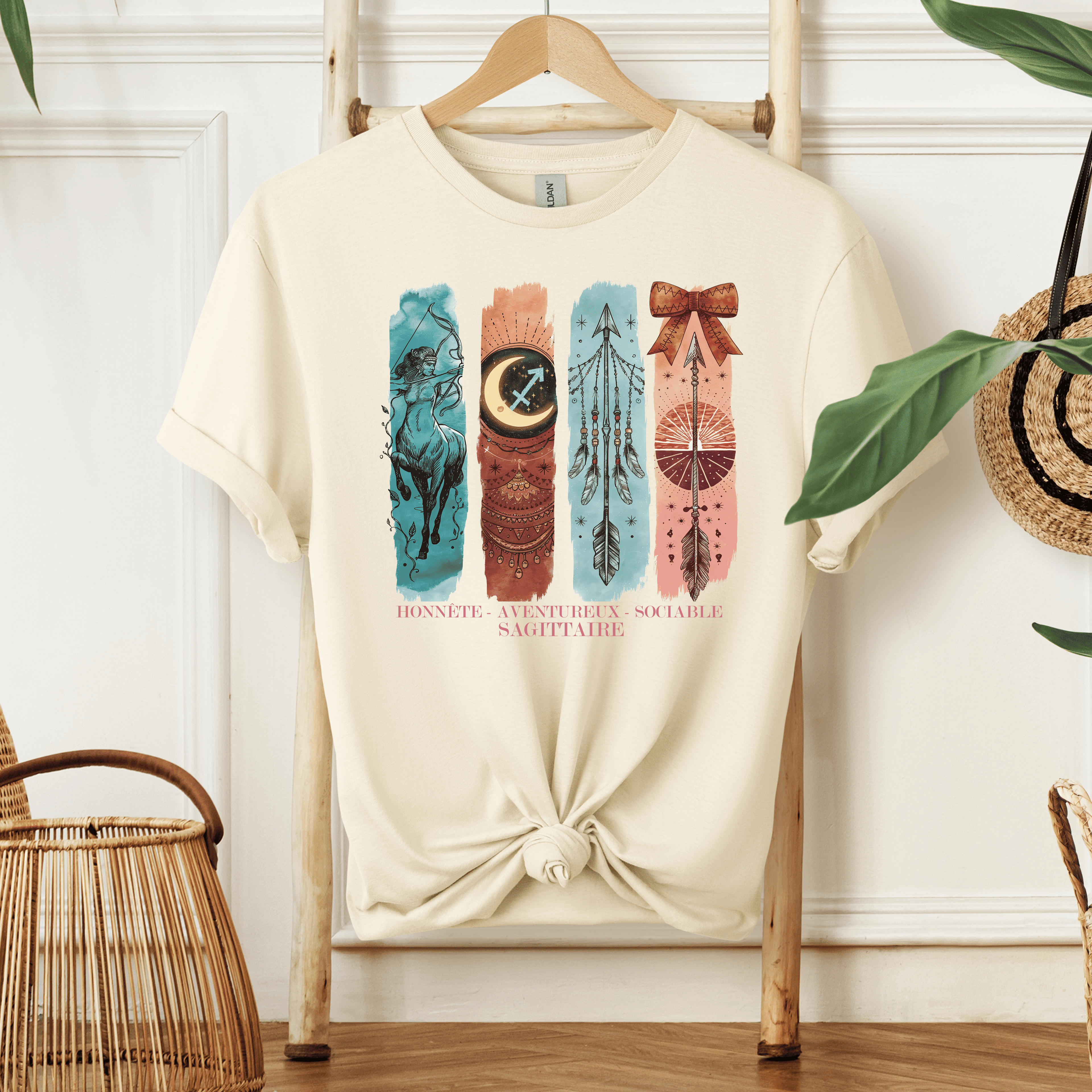 T-shirt Astrologie - Sagittaire Atelier Rose Bonbon