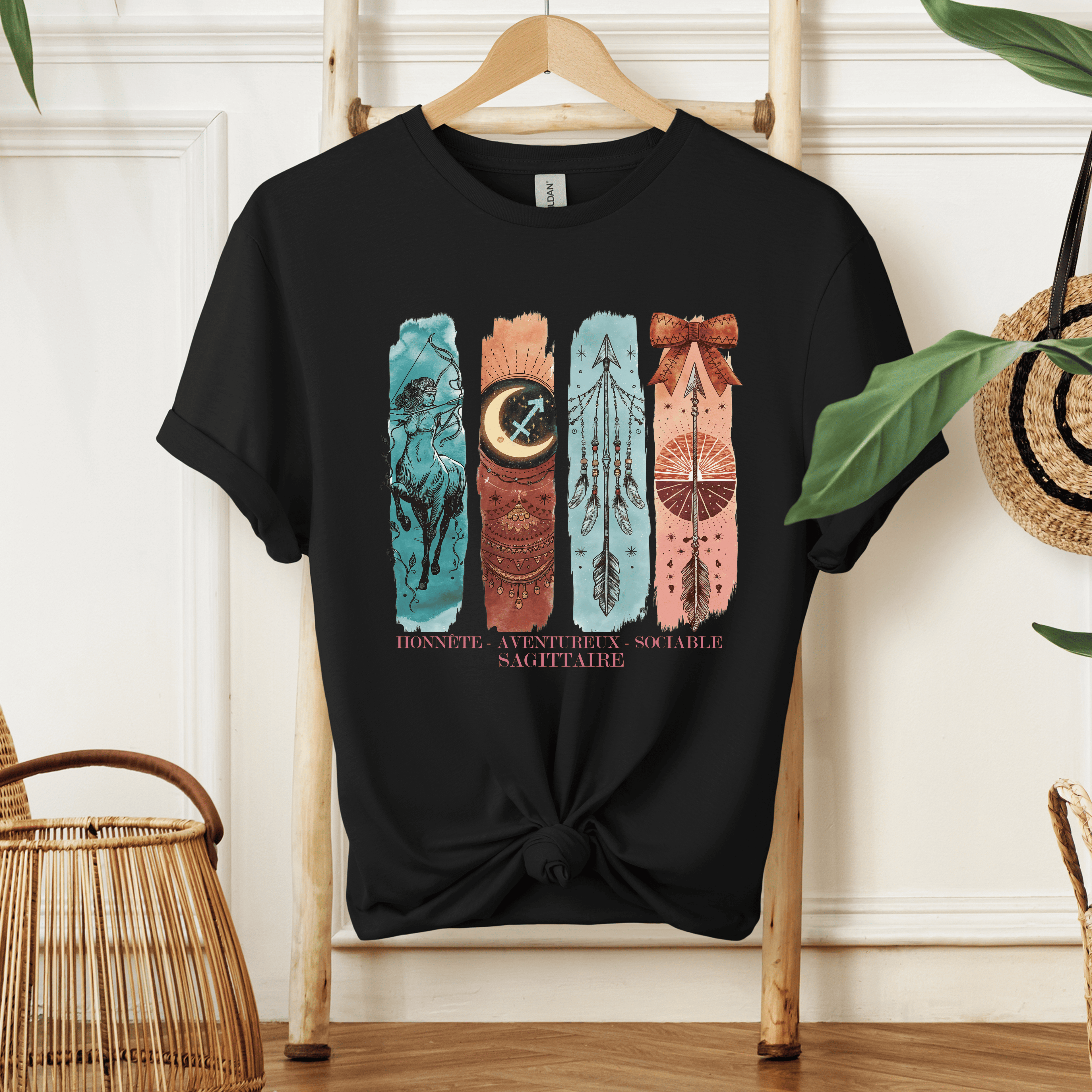 T-shirt Astrologie - Sagittaire Atelier Rose Bonbon