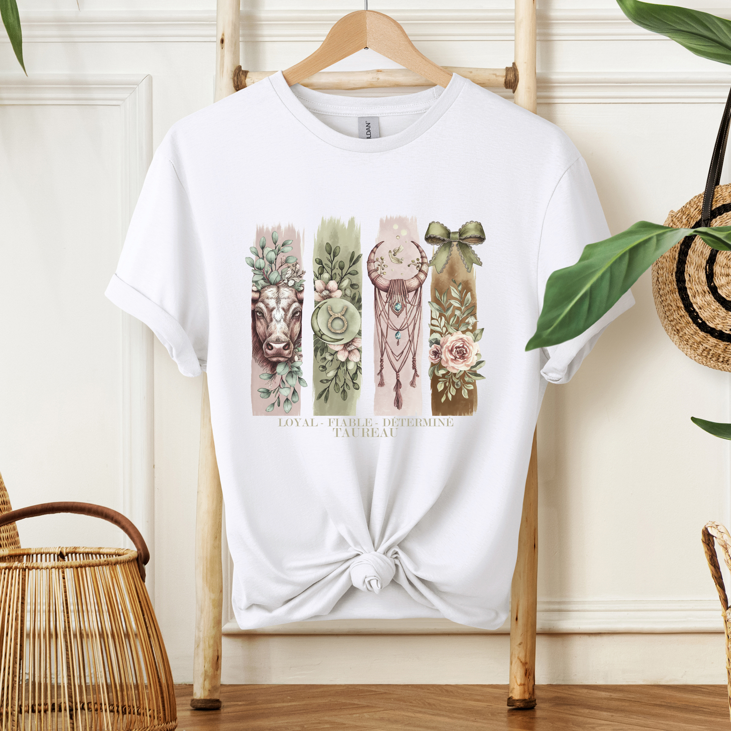 T-shirt Astrologie - Taureau Atelier Rose Bonbon